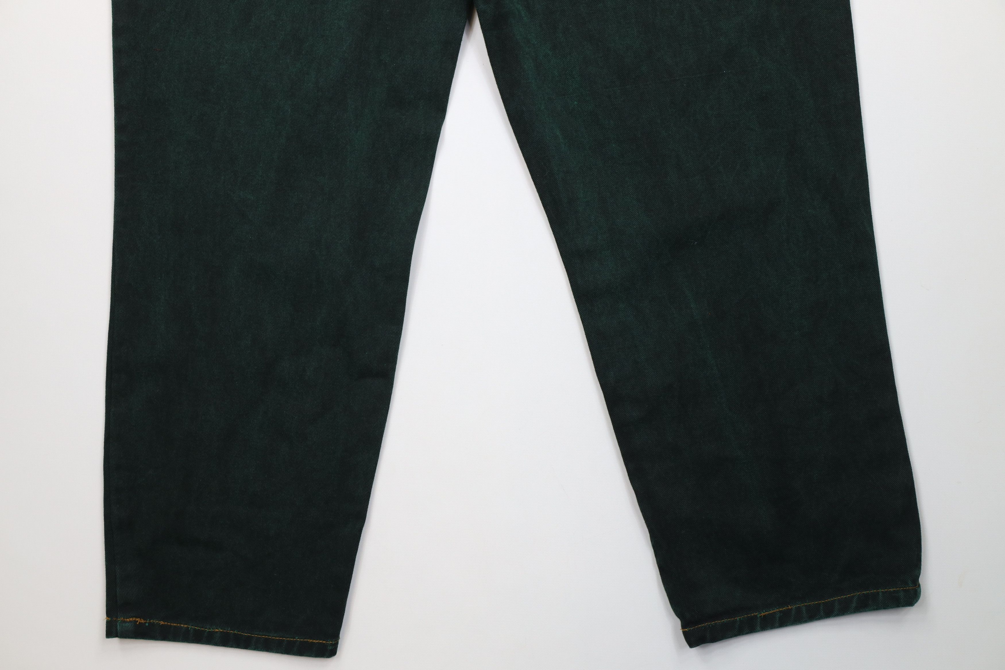 Vintage Deadstock Vintage 90s Streetwear Wash Skateboard Jeans Green Size US 36 / EU 52 - 12 Thumbnail