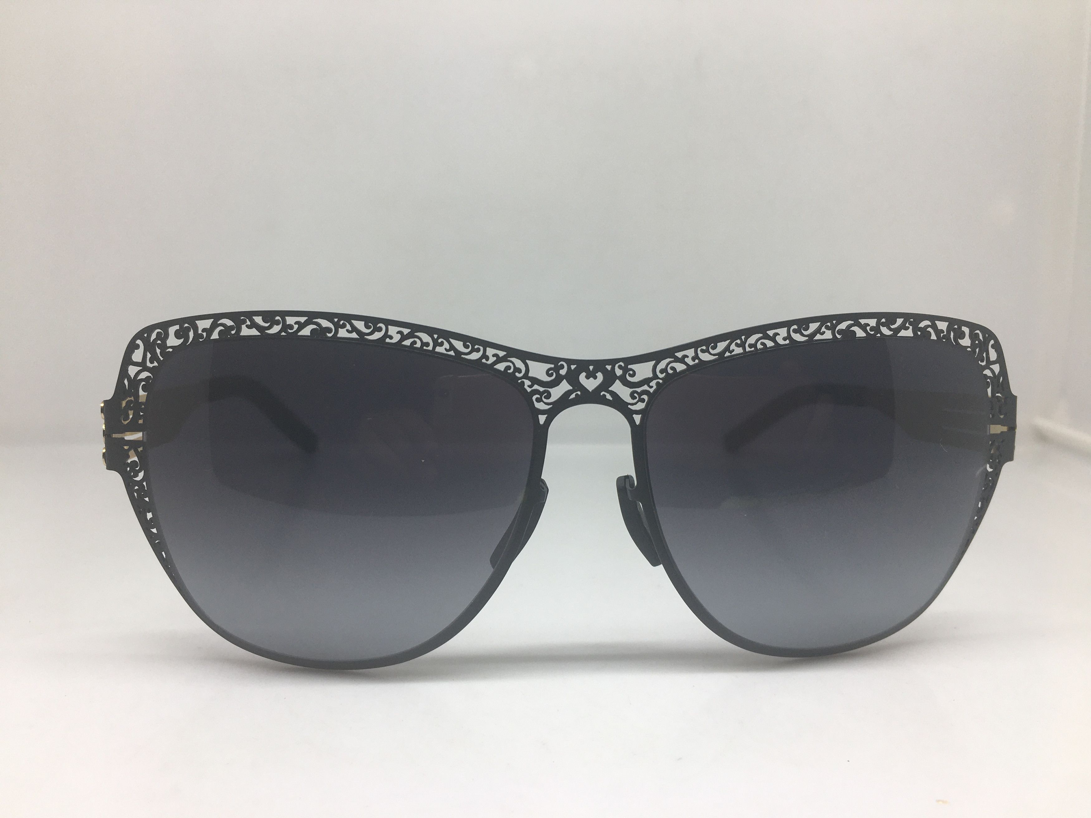 Other AC Berlin Black Alloy Oversize Sunglasses Frame Diva Size ONE SIZE - 1 Thumbnail