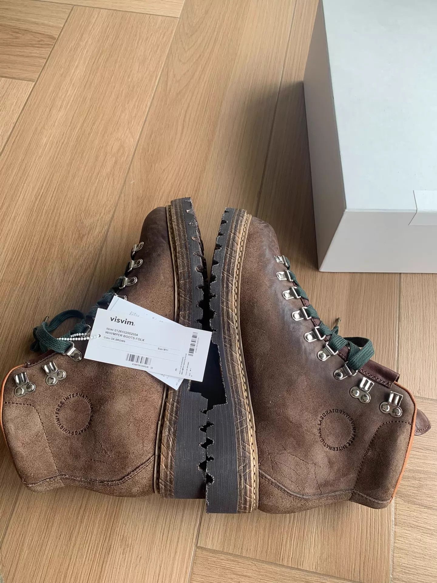 Visvim VISVIM 26ss WHYMPER BOOTS-FOLK Horsehide Distressed US11 NWT Size US 11 / EU 44 - 6 Thumbnail