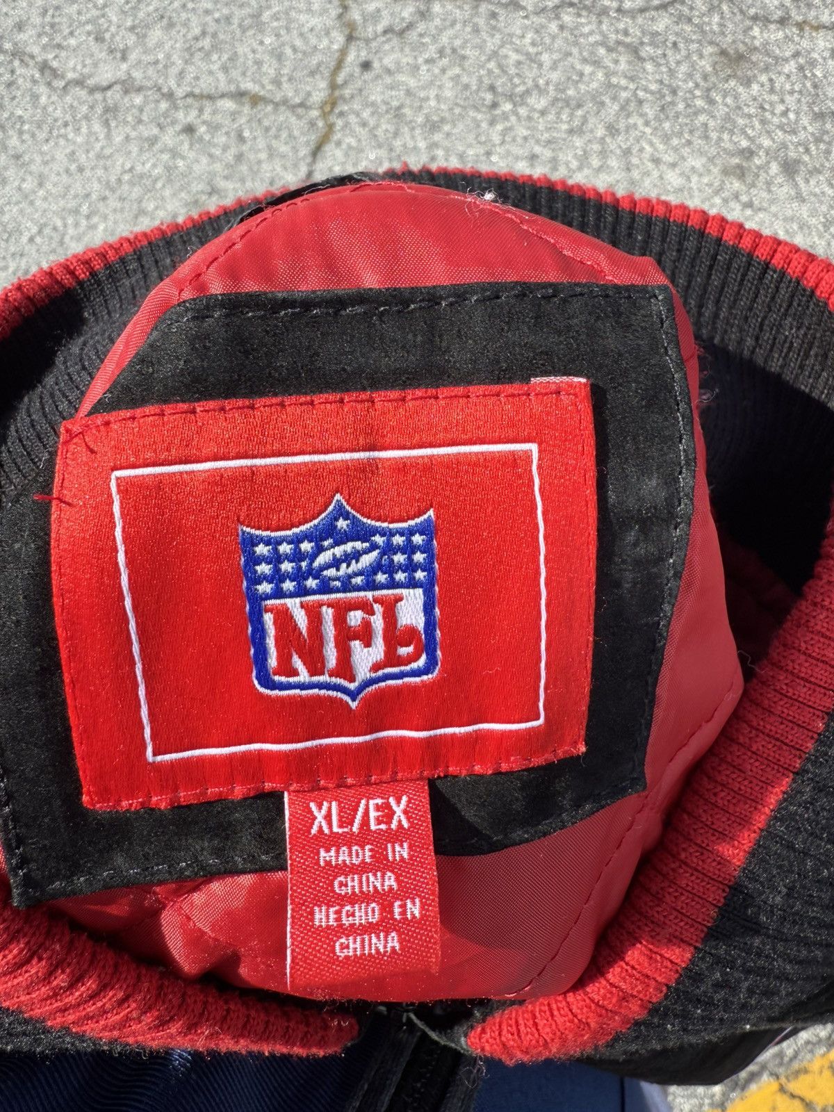 NFL Authentic Atlanta Falcons Suede Leather Bomber Size US L / EU 52-54 / 3 - 3 Thumbnail