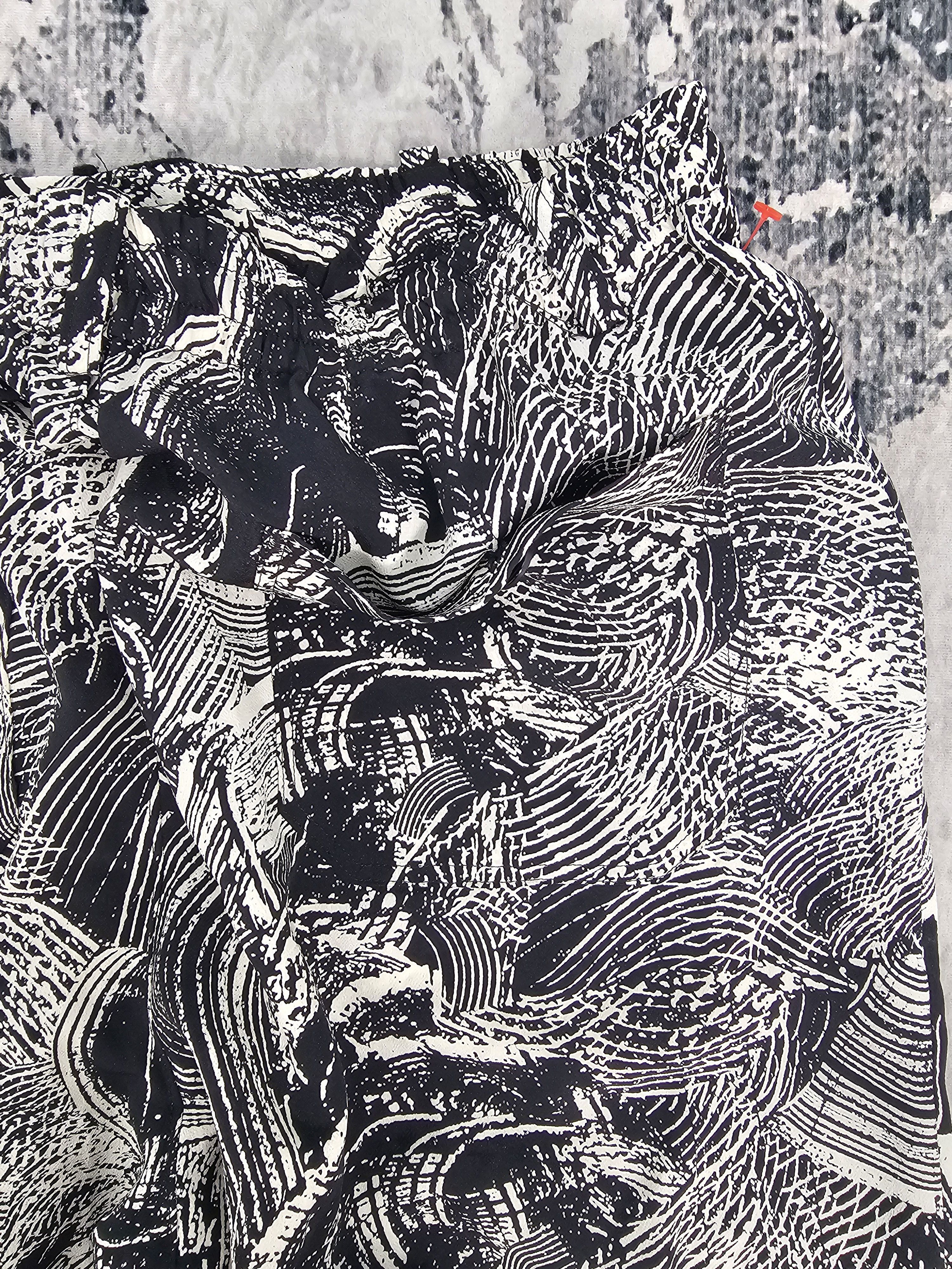 Japanese Brand Vintage Style Polyester Fullprint Art Design Pants JB0269 Size US 33 - 9 Thumbnail
