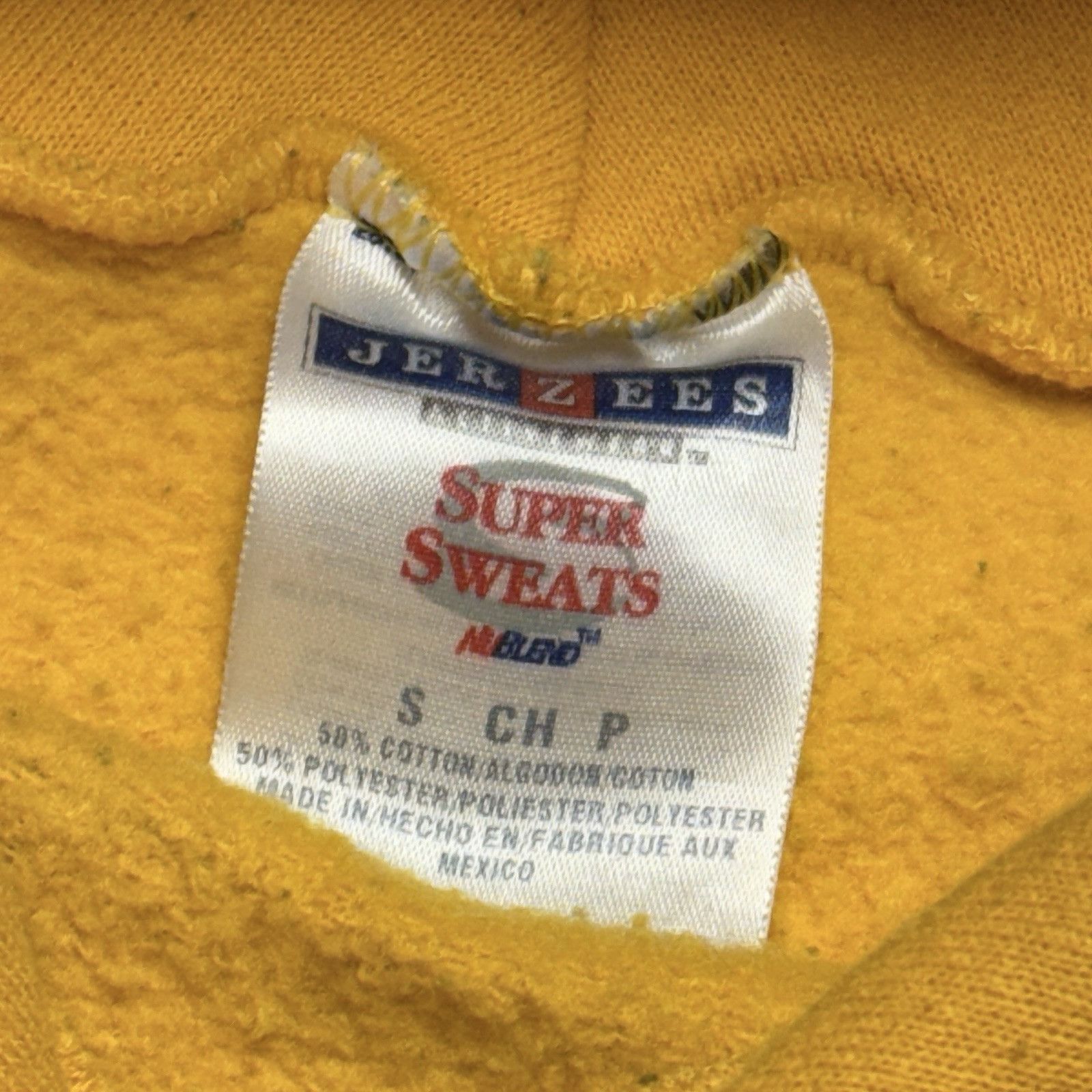 Vintage Vintage Bod Swimming Hoodie Sweatshirt Mens Small Yellow Y2K Size US S / EU 44-46 / 1 - 12 Thumbnail