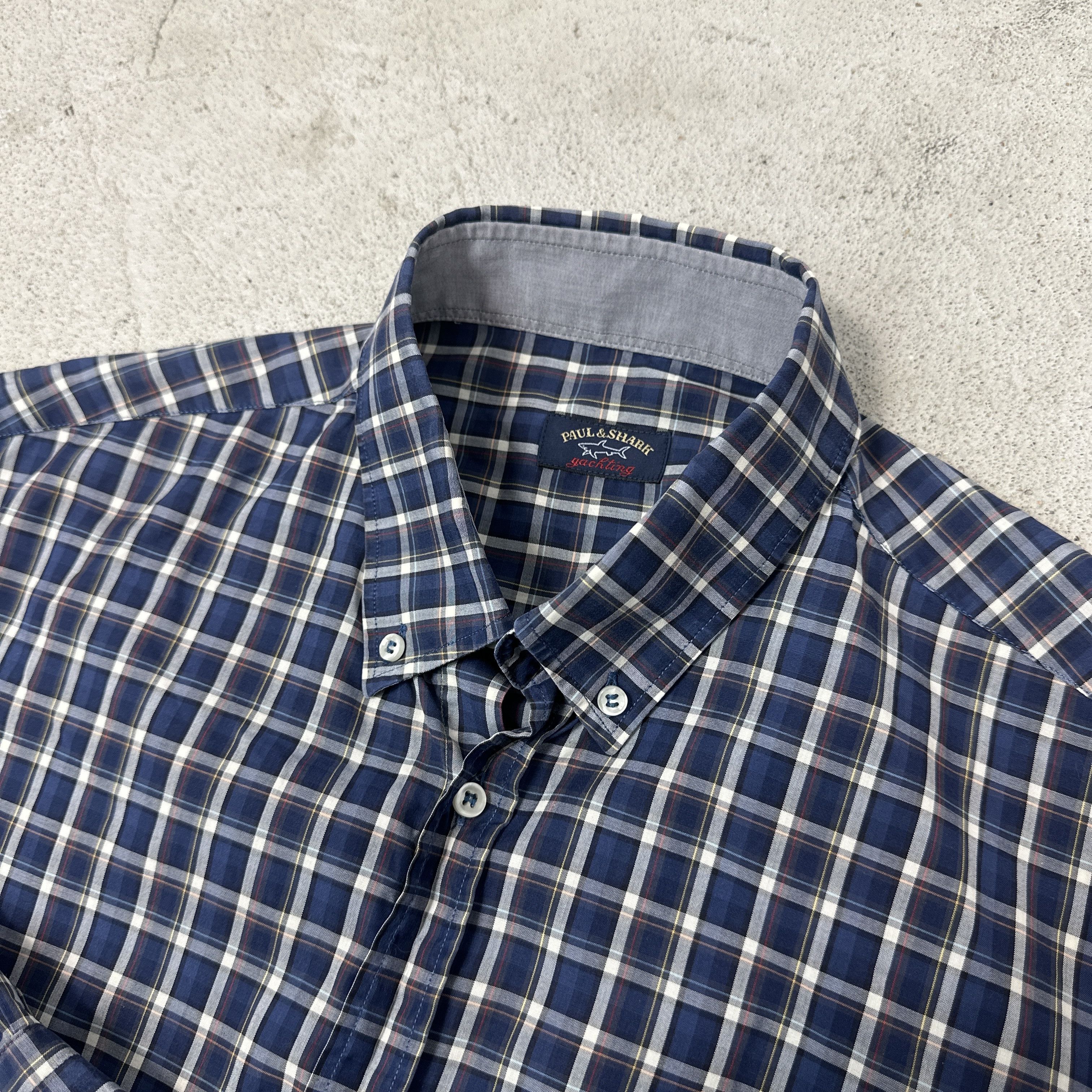 Paul & Shark Vintage Gingham Button Down Paul&Shark Shirt 00s Size US XL / EU 56 / 4 - 3 Thumbnail