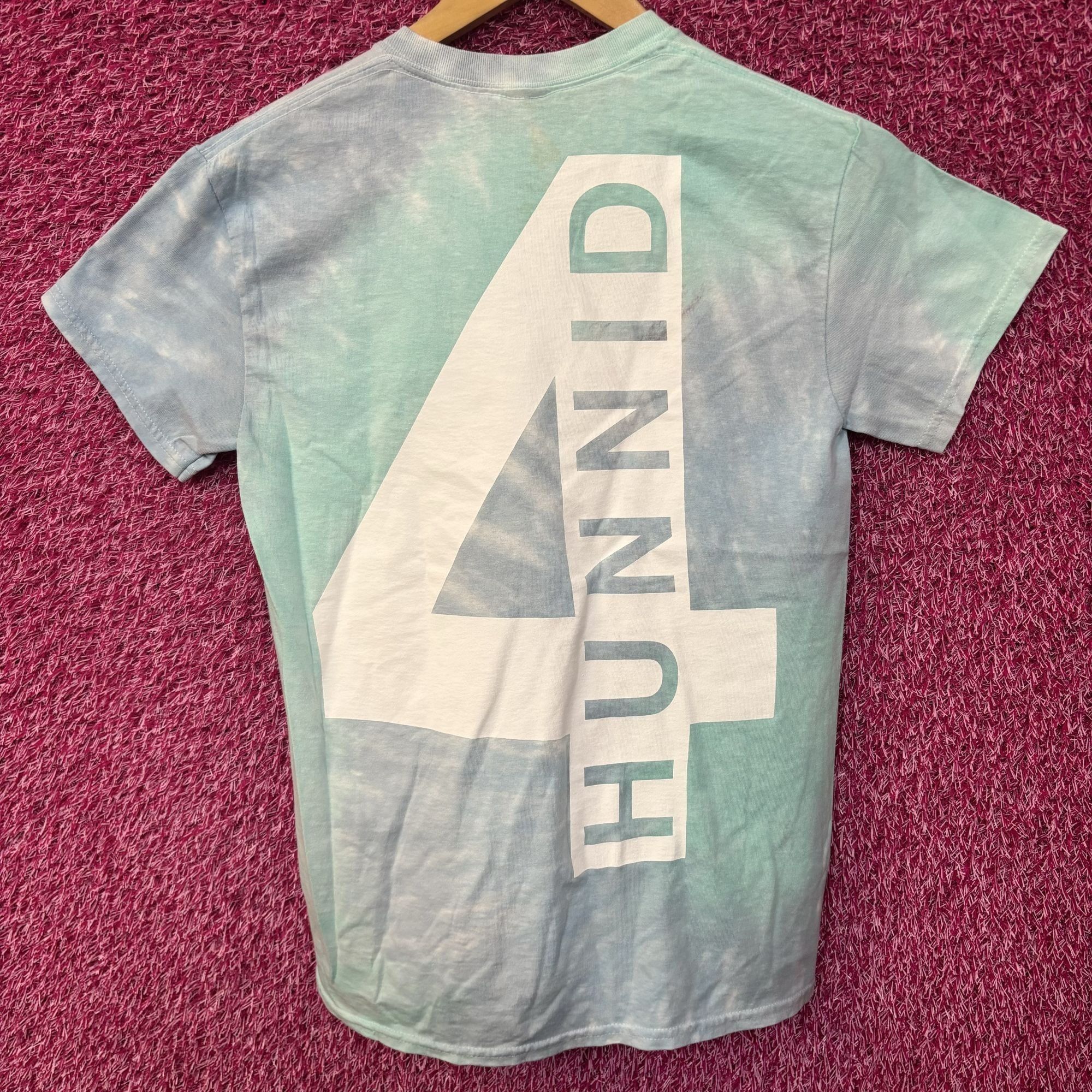 Rap Tees YG 4hunnid Big Logo blue tiedye Tee size small Size US S / EU 44-46 / 1 - 1 Thumbnail