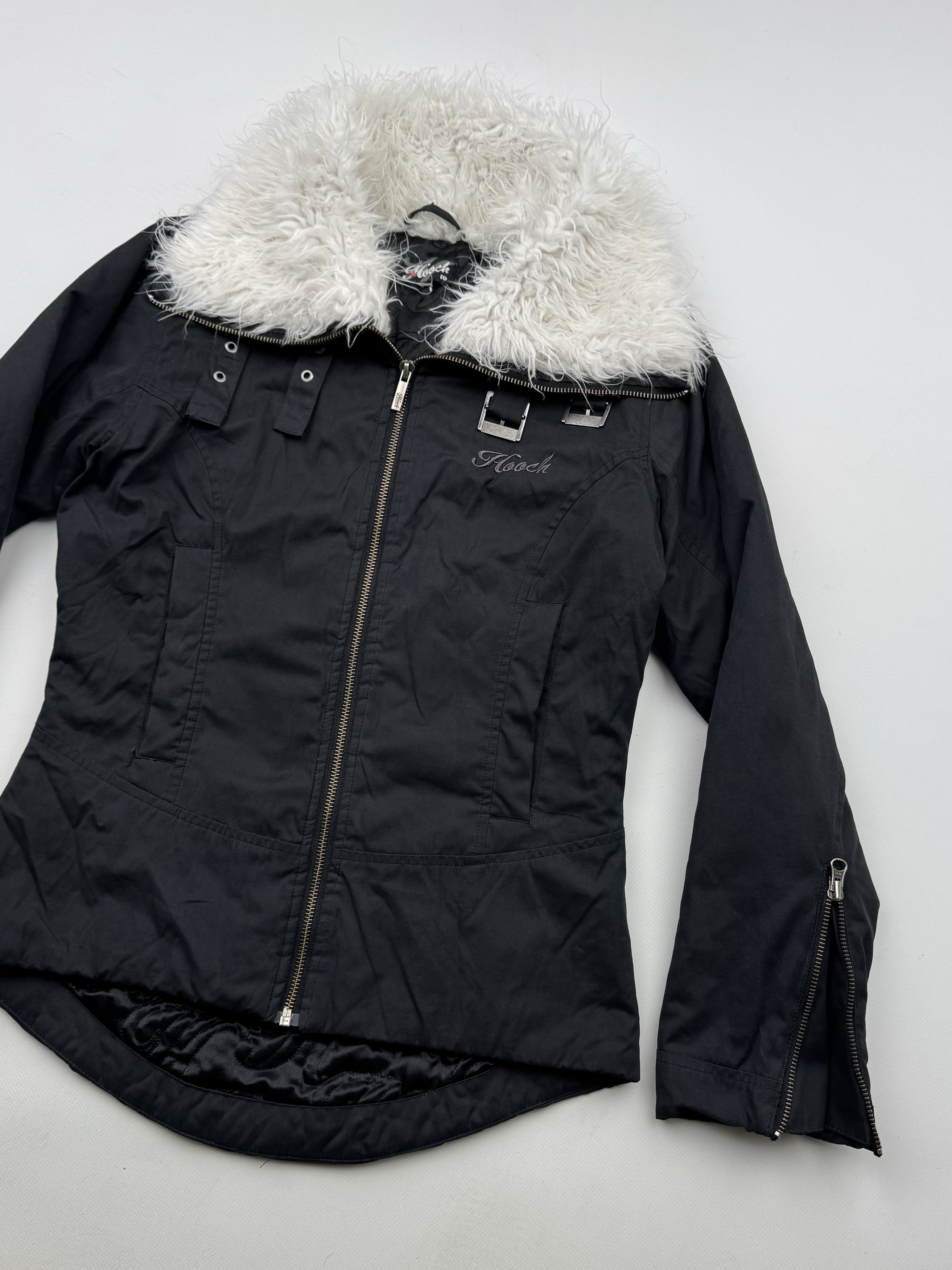 Japanese Brand 90's Jacket With Faux Fur Neck B19(V161)E2 Size M / US 6-8 / IT 42-44 - 3 Thumbnail