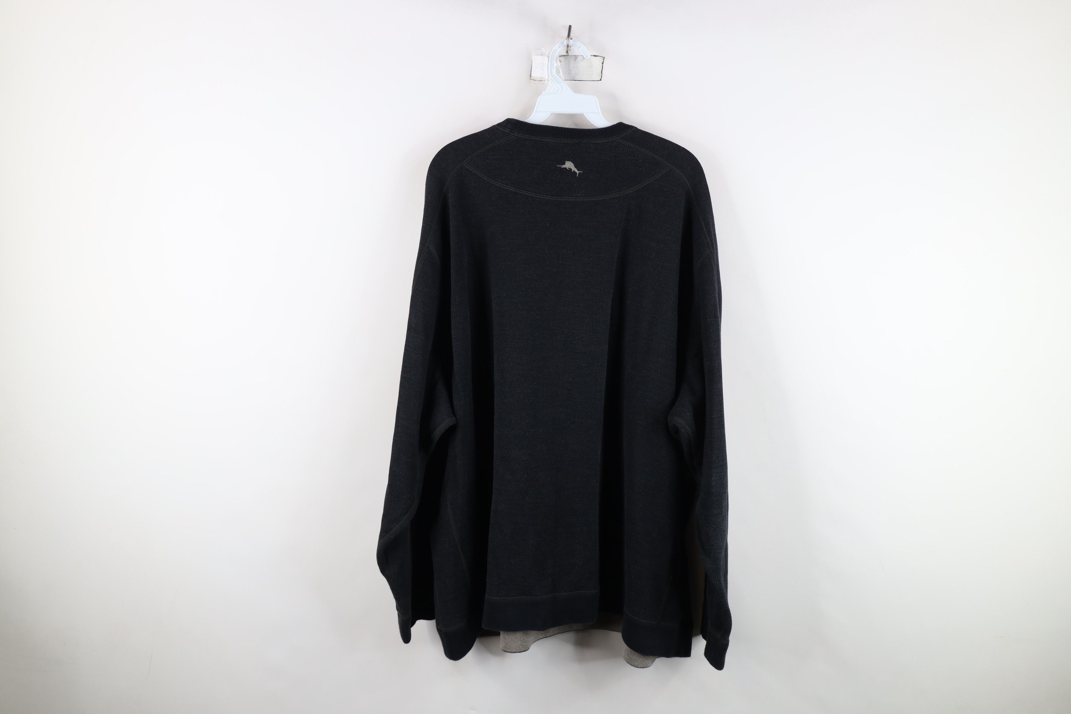 Tommy Bahama Vintage Tommy Bahama Reversible Crewneck Sweater Dark Gray Size US XXL / EU 58 / 5 - 8 Thumbnail