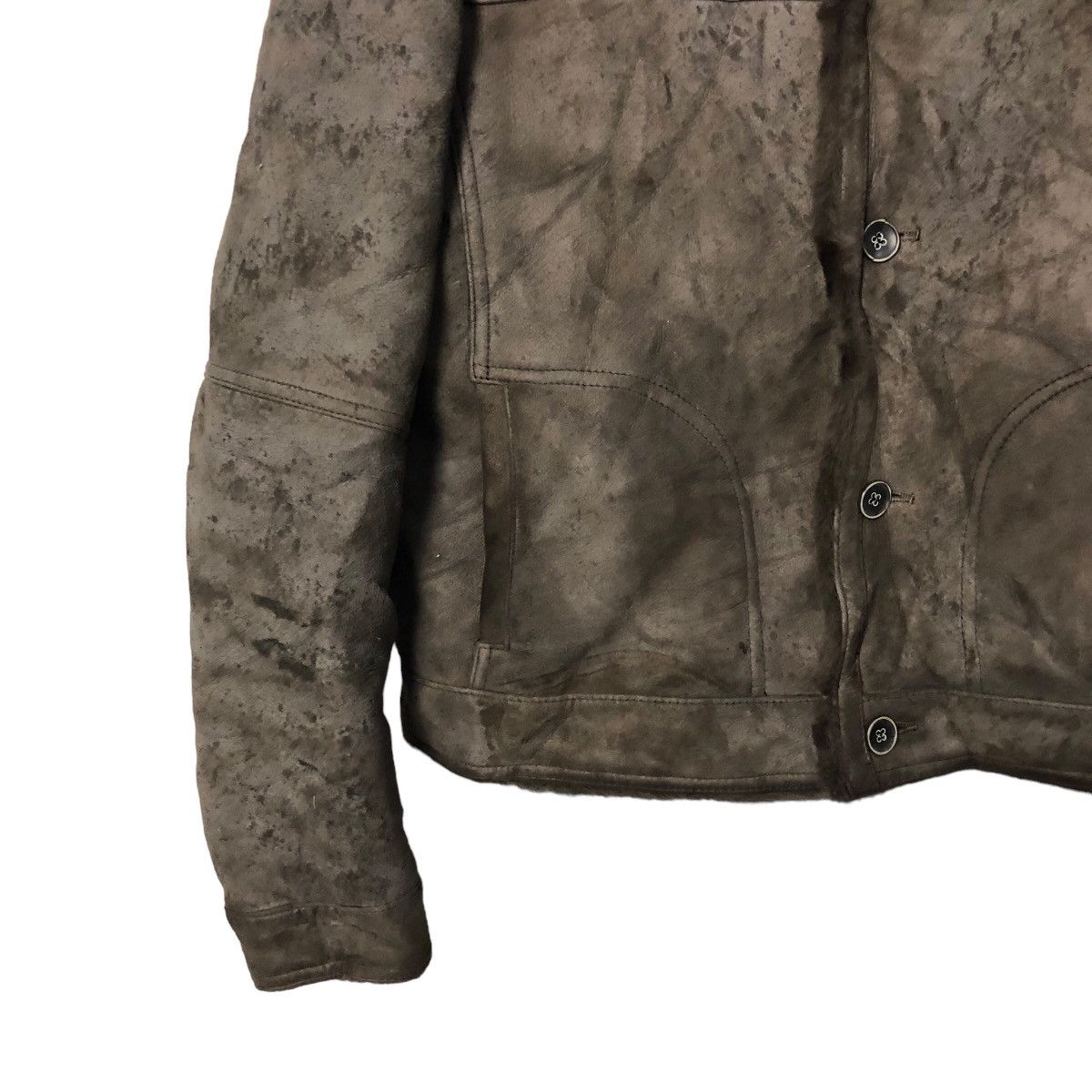 Vintage Vintage Emmeti Di Franco Button Ups Soft Fur Leather Jacket Size M / US 6-8 / IT 42-44 - 4 Thumbnail