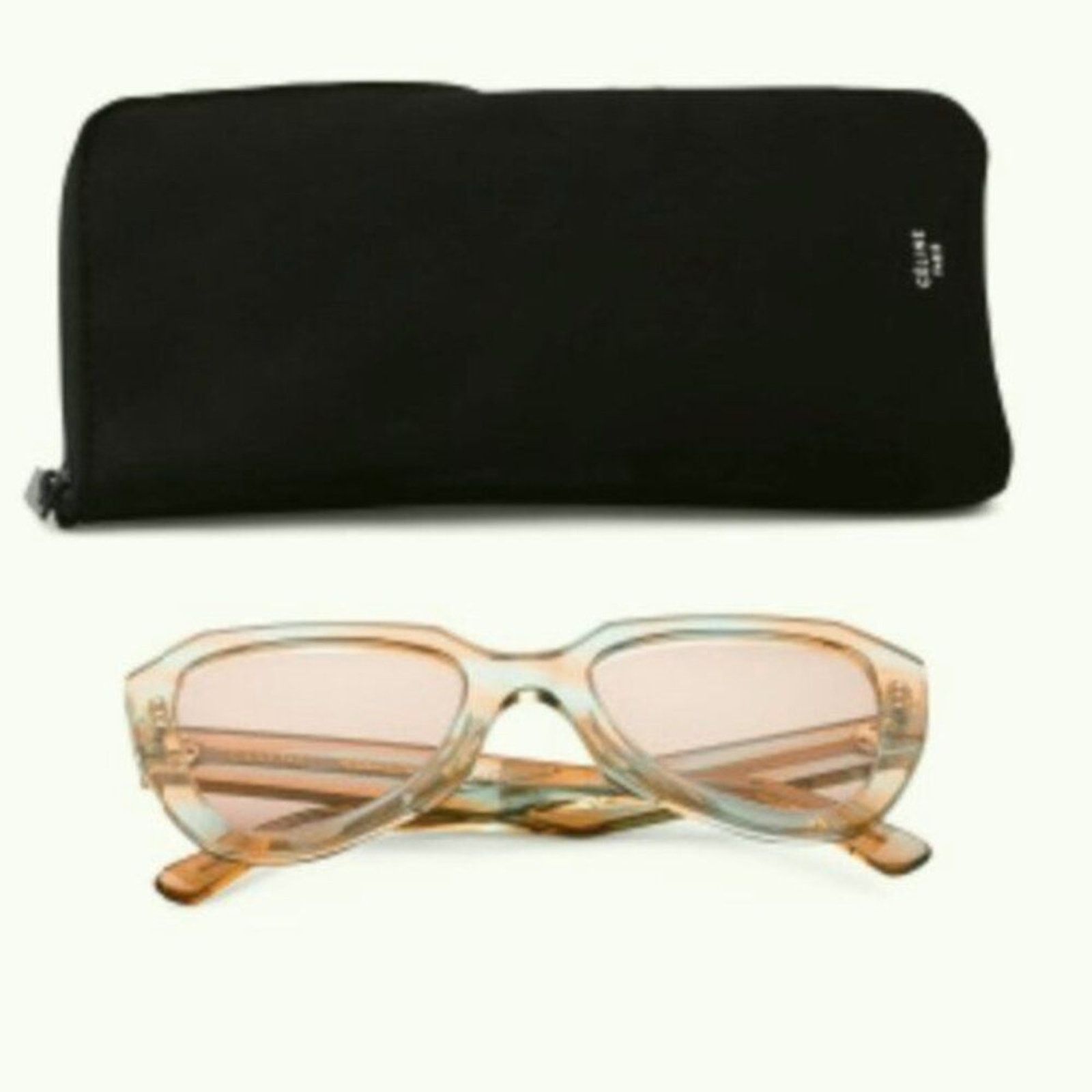 Celine Celine 52mm Designer Sunglasses orange green Size ONE SIZE - 1 Thumbnail