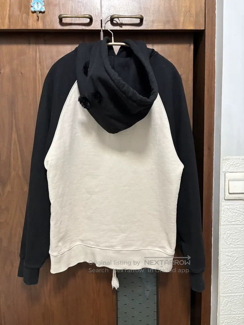 Loewe Loewe Black and white color block hoodie with coal embroid Size US L / EU 52-54 / 3 - 3 Thumbnail