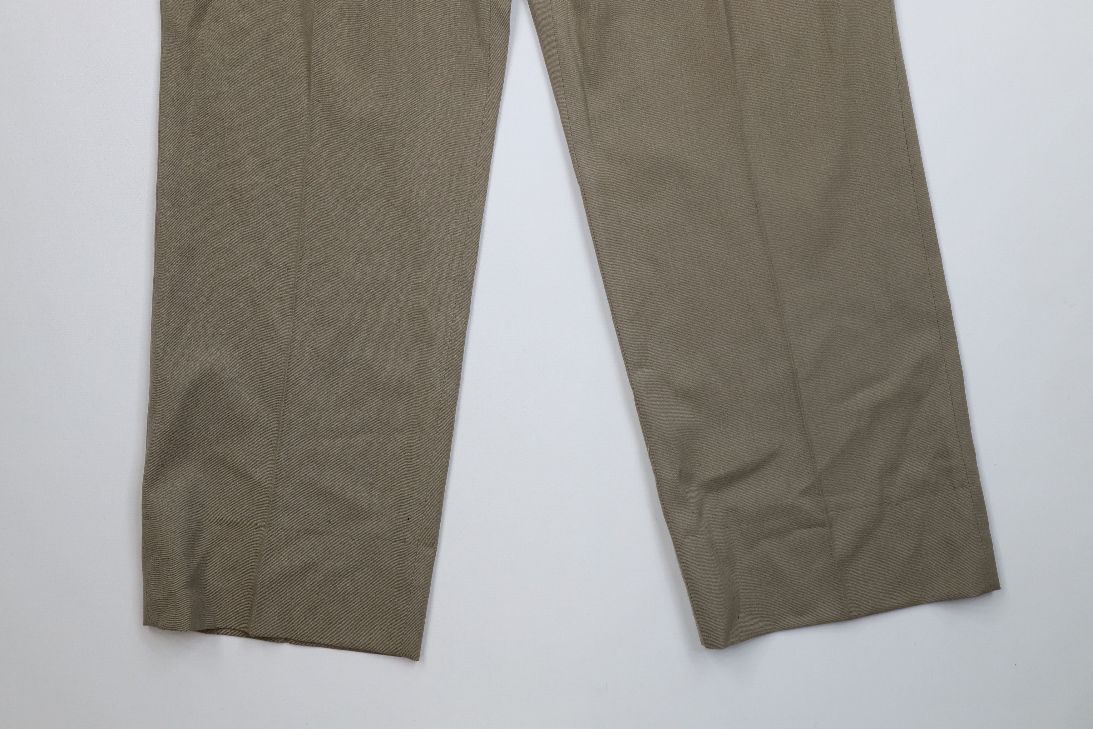 Vintage Vintage 70s Streetwear Wool Knit Wide Leg Chino Pants Size US 38 / EU 54 - 4 Thumbnail