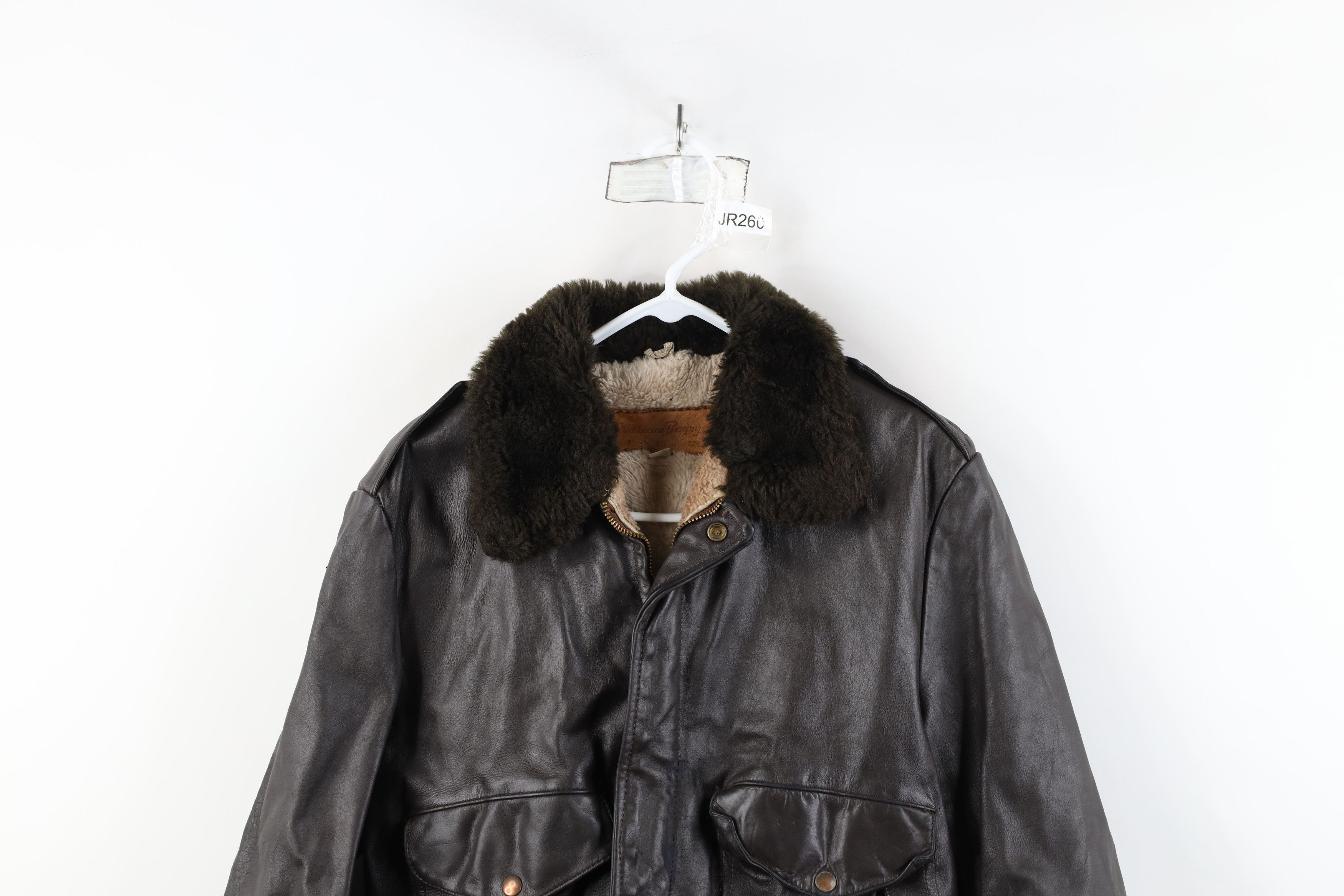 Vintage Vintage 70s Streetwear Leather Flight Bomber Jacket Brown US Size US XL / EU 56 / 4 - 2 Thumbnail
