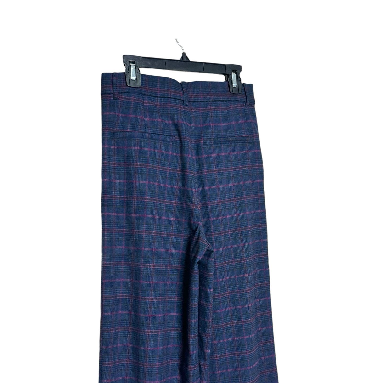 Zara Zara blue plaid wide leg pleated pants size XS Size 26" / US 2 / IT 38 - 6 Thumbnail