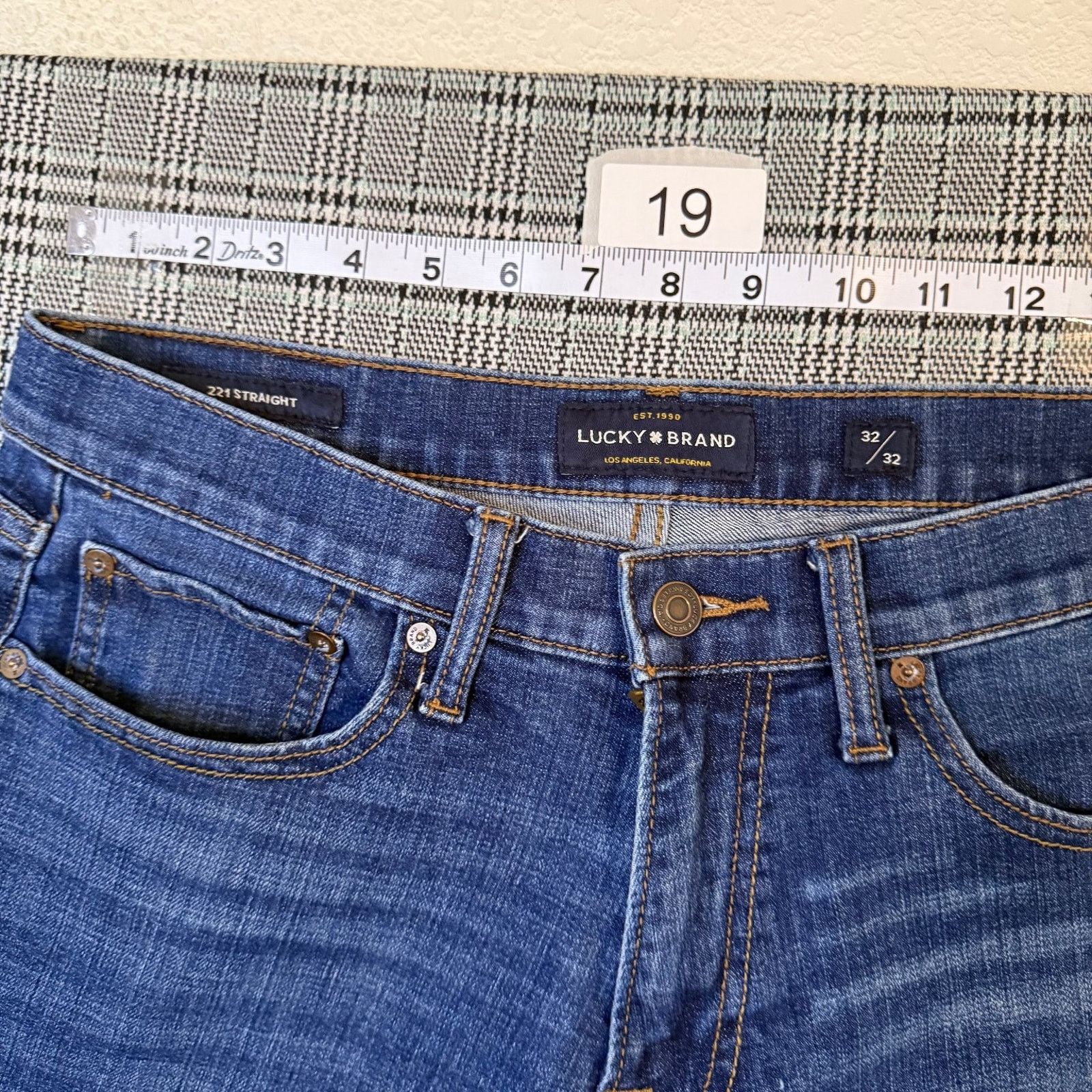 Lucky Brand Lucky Brand Men's Jeans Blue Wash 32x32 Straight Denim Size US 32 / EU 48 - 5 Thumbnail