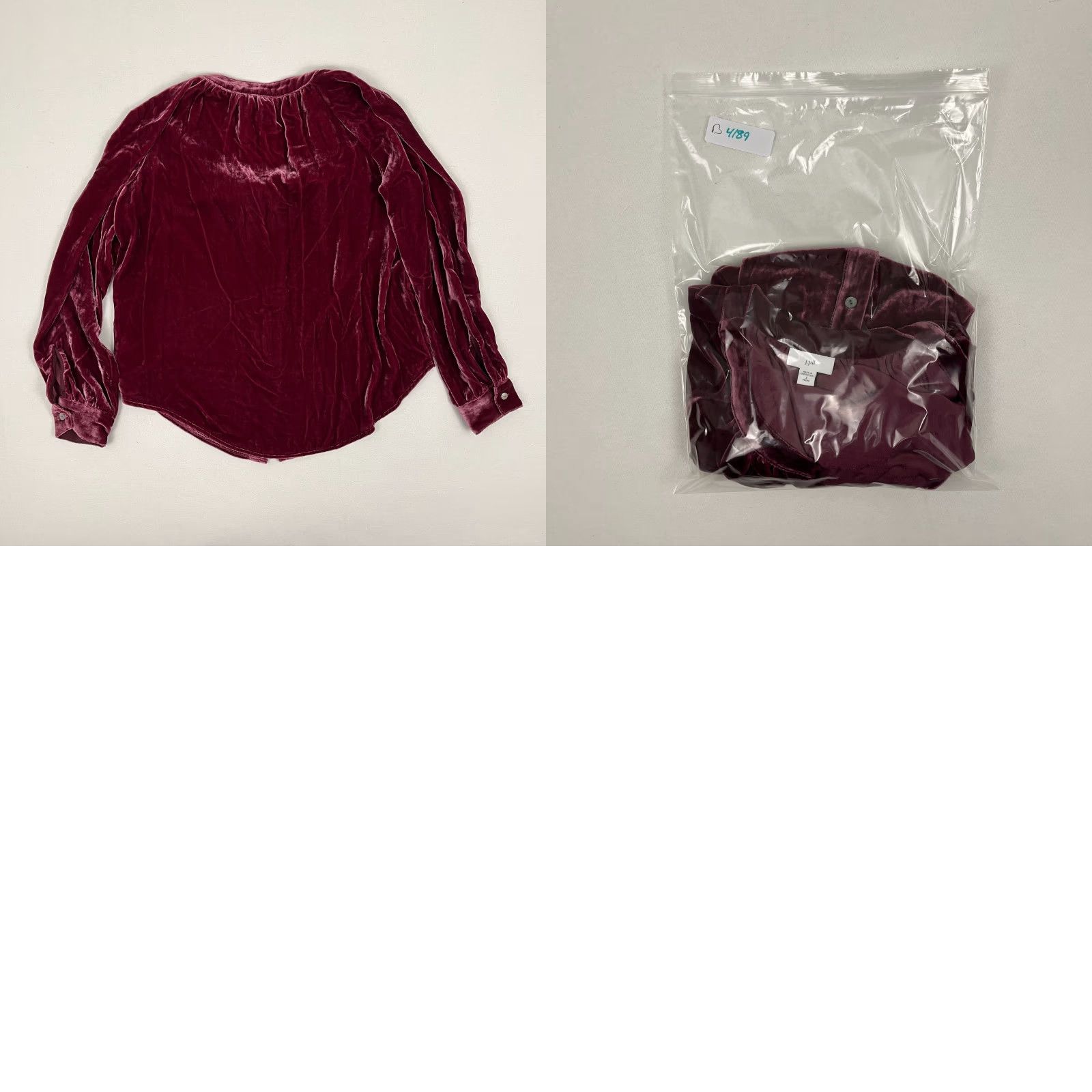 J. Jill J. Jill Blouse Top Womens Small Red Silk Blend Velvet Bordeaux Gothic Y2K Shirt Top Casual Womens Small Red Velvet Silk Blend Gothic Y2K Size S / US 4 / IT 40 - 8 Thumbnail