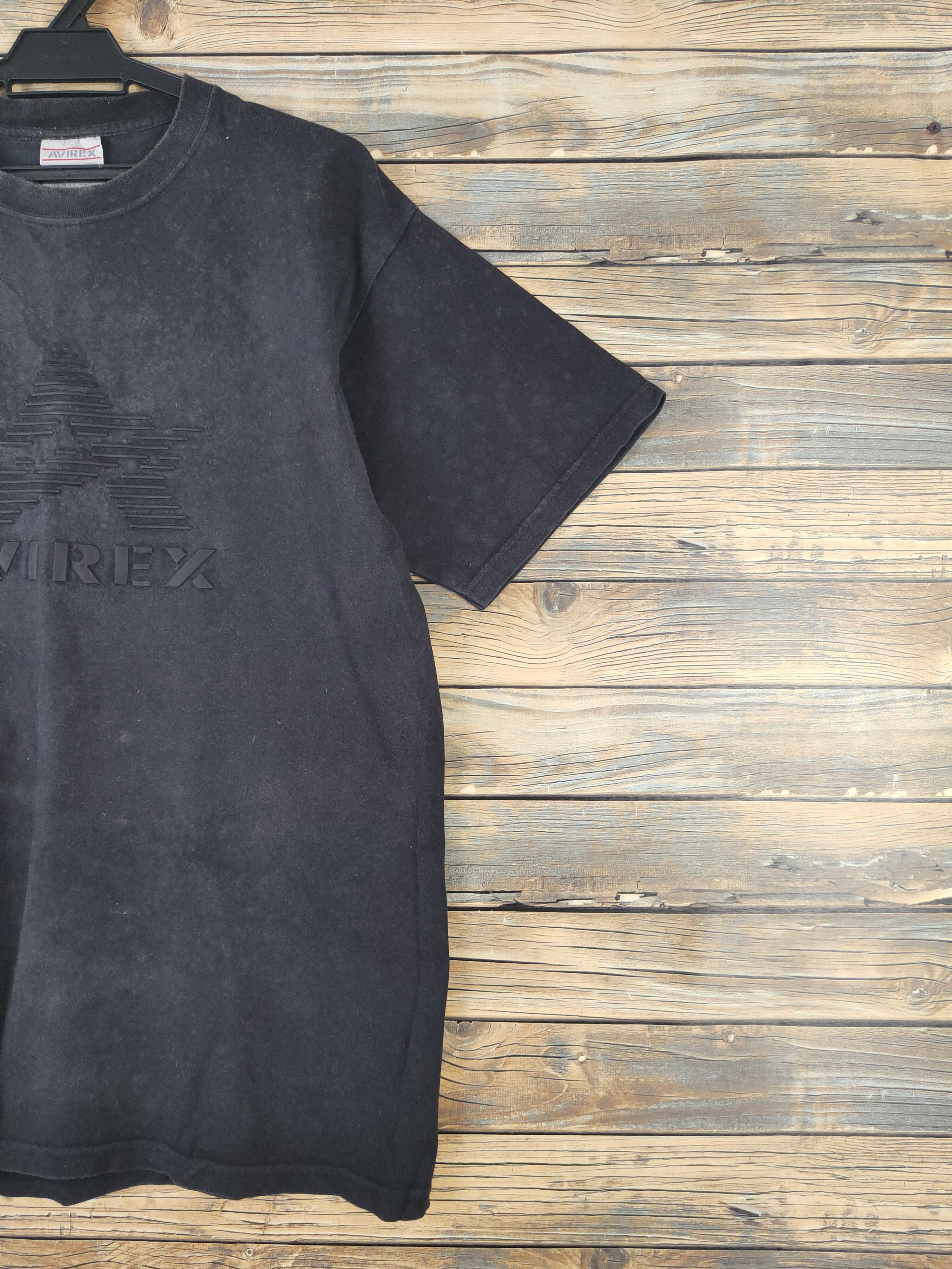 Avirex × Vintage DL Avirex vintage faded Black Short Sleeve T-shirt #614 Size US M / EU 48-50 / 2 - 6 Thumbnail