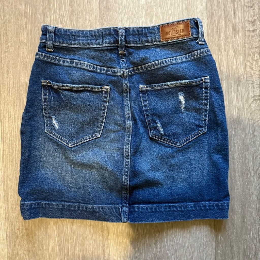 Hollister Hollister Blue Mini Pencil Skirt Casual Size 26" / US 2 / IT 38 - 2 Thumbnail