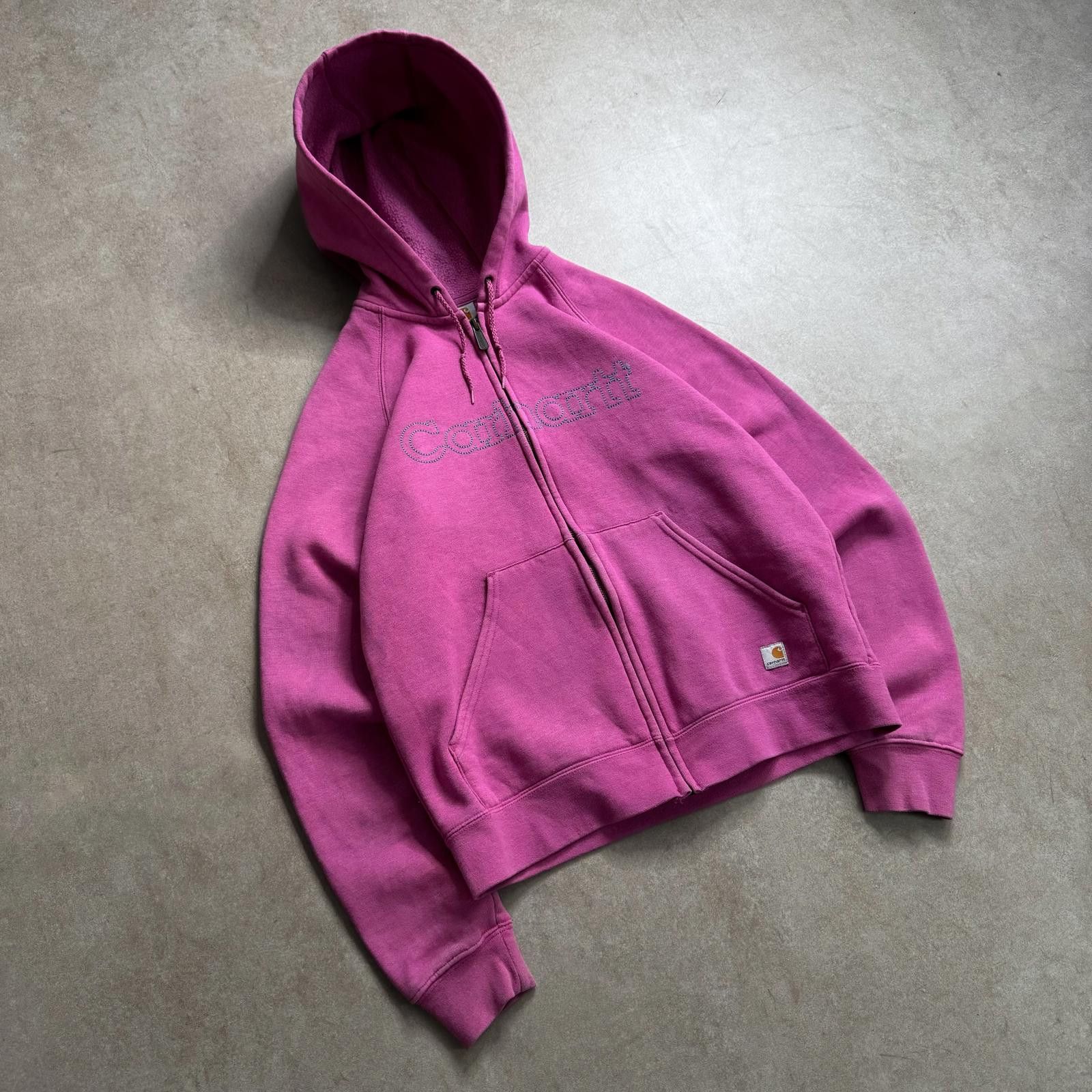 Carhartt 2000s Carhartt Pink Zip Hoodie - S Size US S / EU 44-46 / 1 - 2 Thumbnail