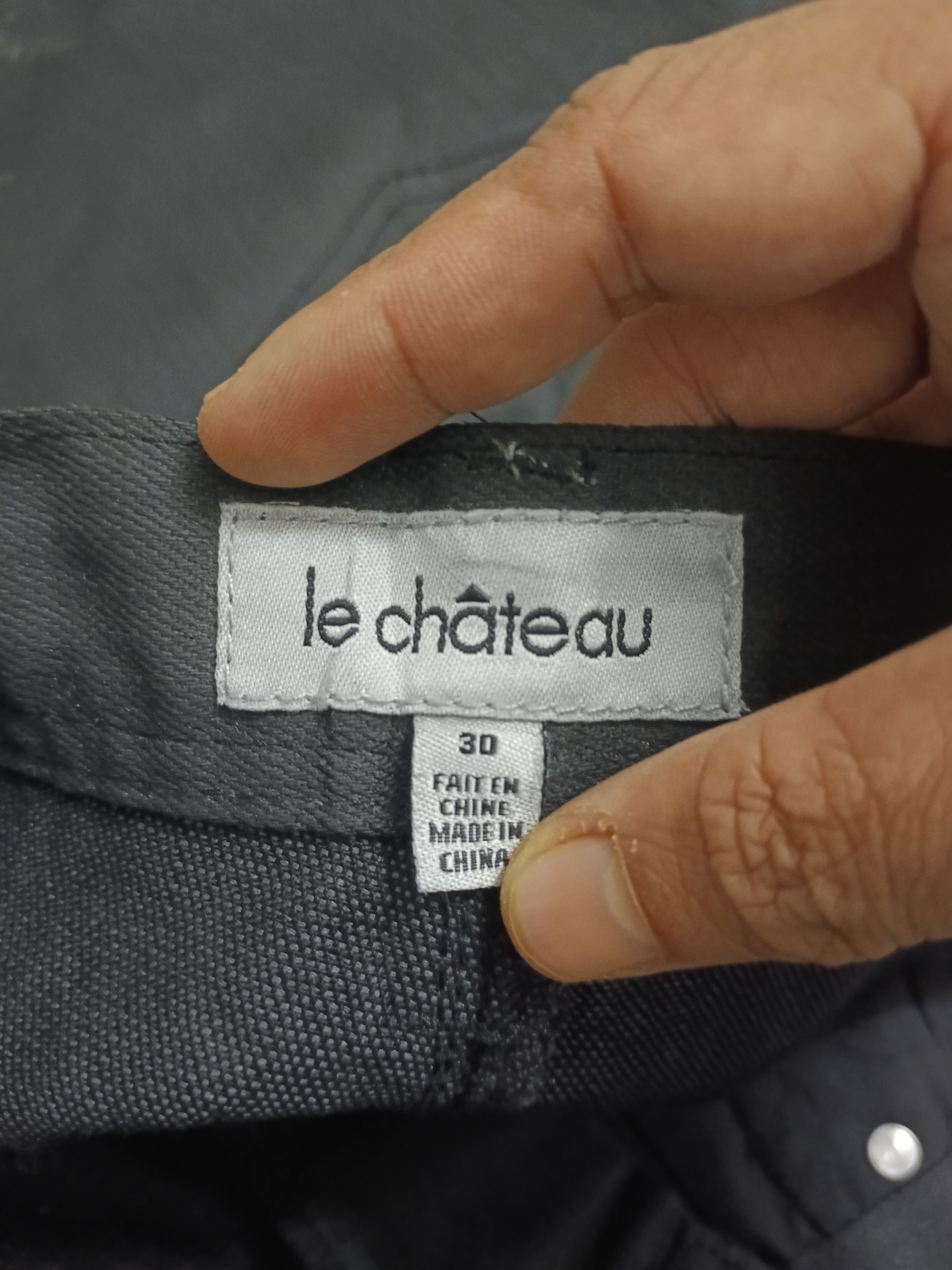 Other BLACK WAXED LE CHATEAU DENIM PANTS Size US 30 / EU 46 - 8 Thumbnail