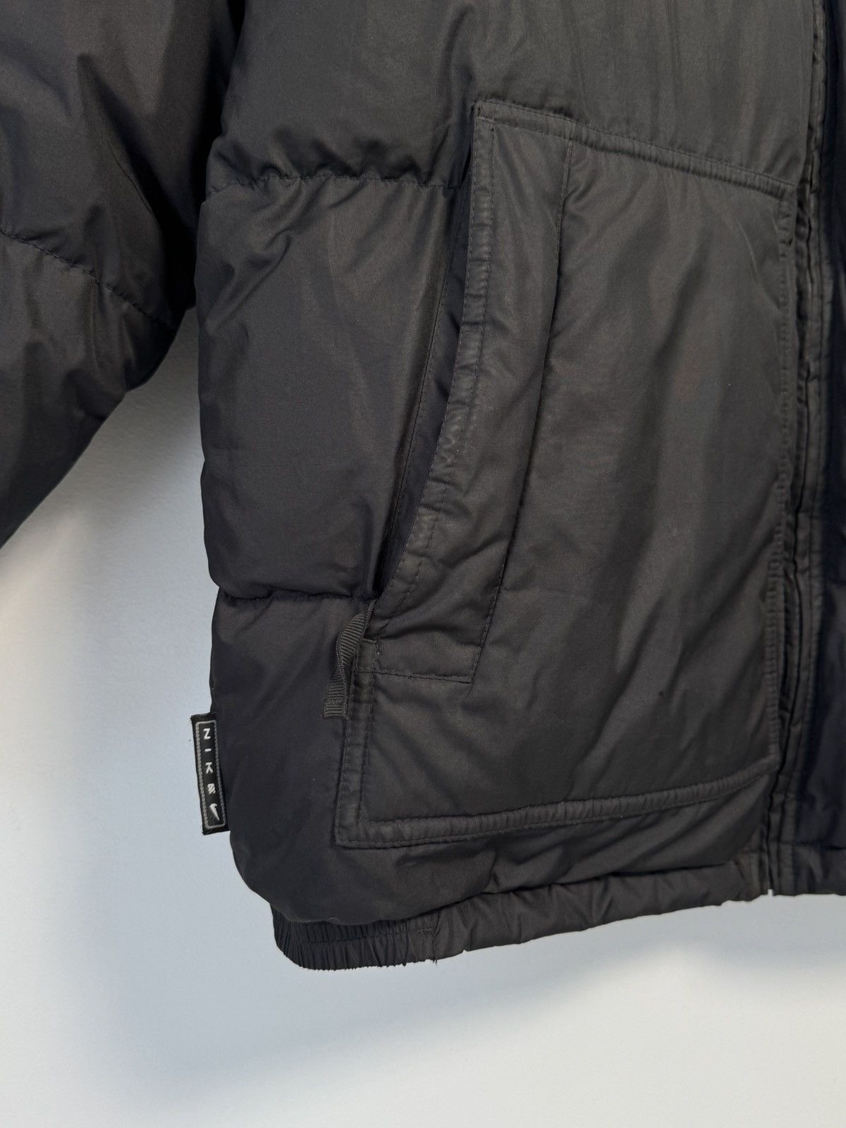 Nike Nike Vintage Down Puffer Jacket Big Swoosh Y2K Style Size US S / EU 44-46 / 1 - 5 Thumbnail