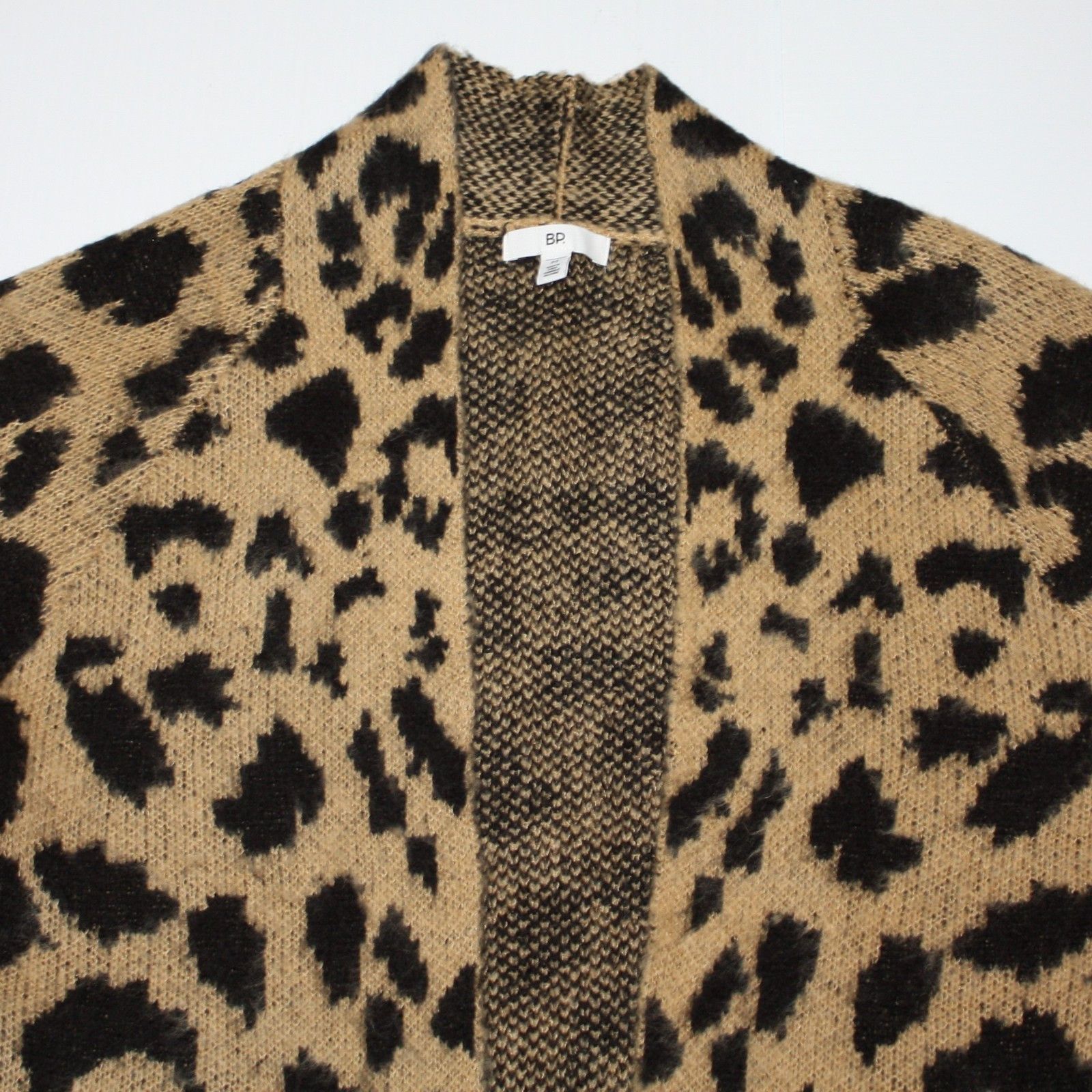 BP. Long Leopard Print Cardigan Open Front Duster Sweater size M Size M / US 6-8 / IT 42-44 - 2 Thumbnail