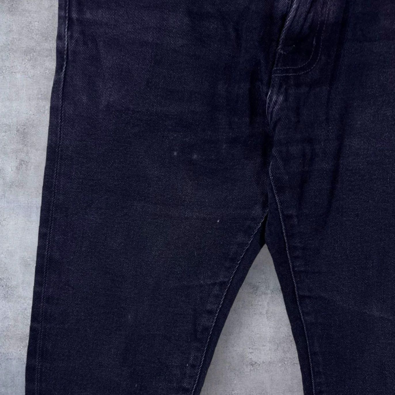 Carhartt Carhartt WIP Rebel Pant Black Skinny Fit Denim Jeans 28" x 32" Men Regular Zip Fly Logo 90s DC12 Size US 28 / EU 44 - 6 Thumbnail