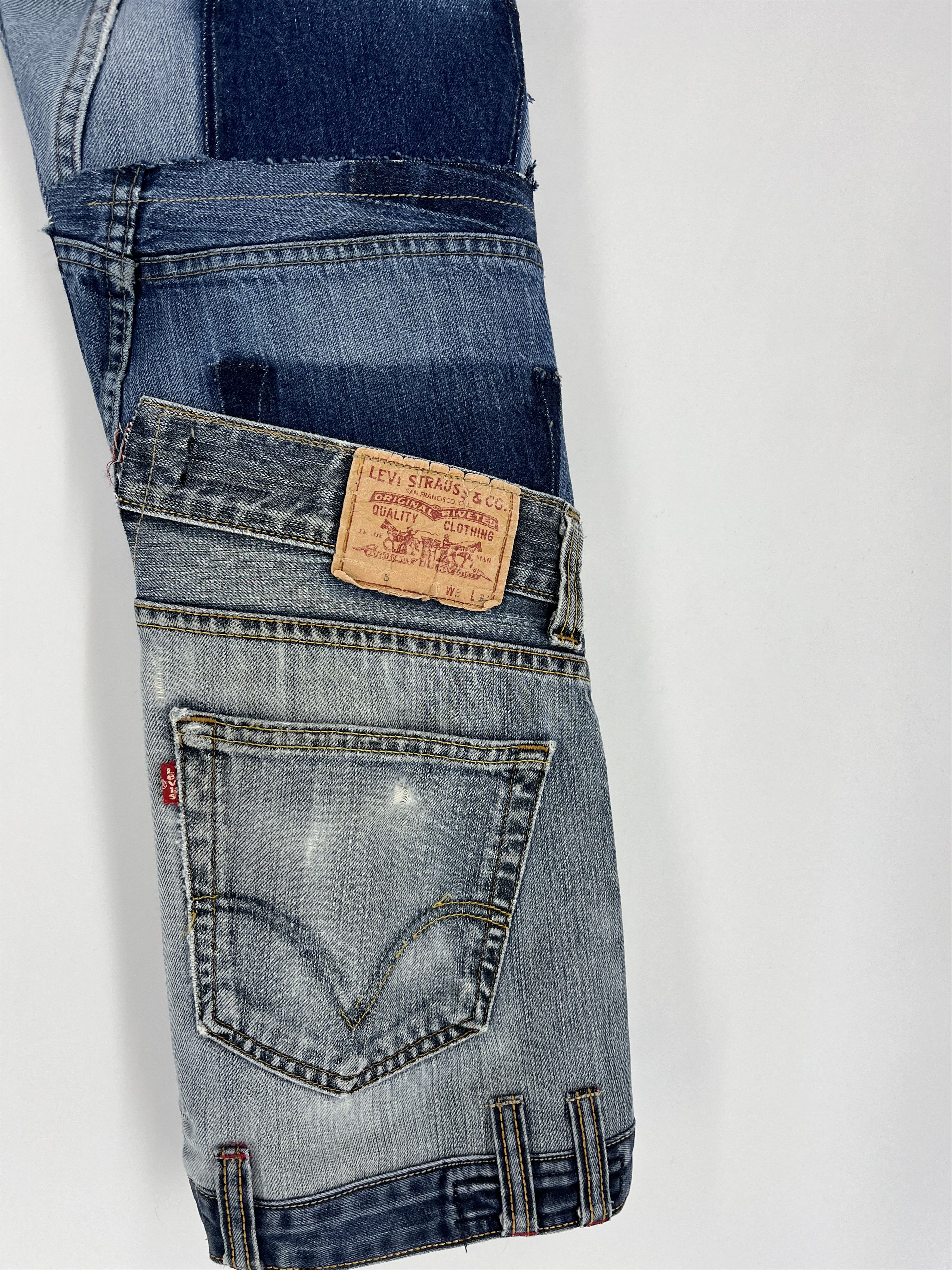 Other 90s Levi’s 501 Patchwork Multipocket Denim Custom Jeans USA Size US 30 / EU 46 - 15 Thumbnail