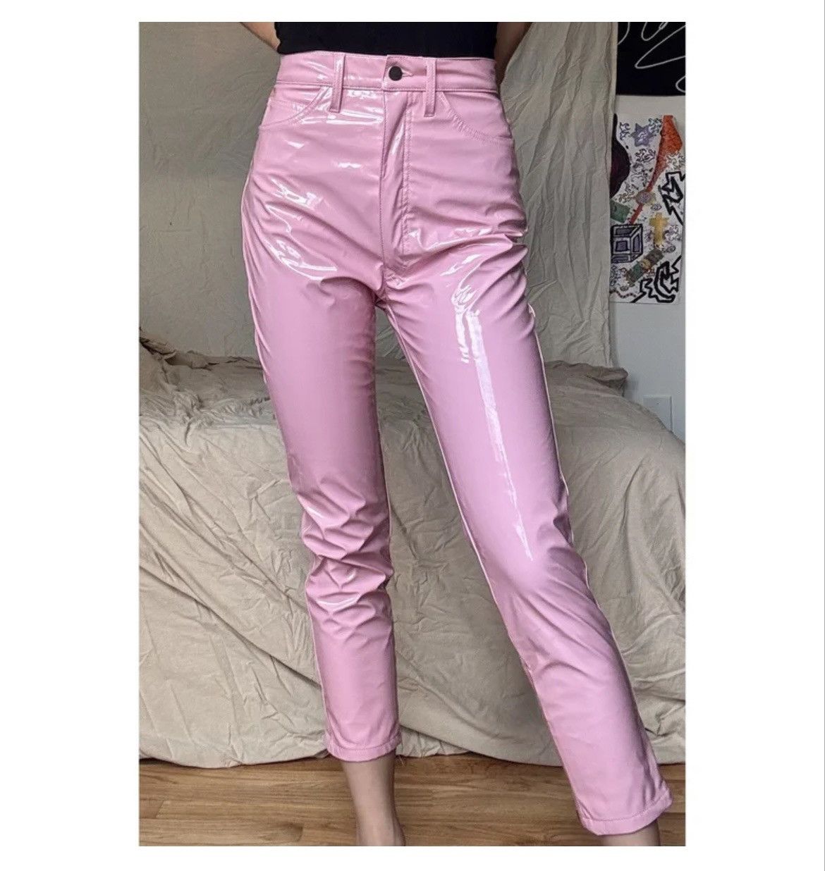 Maison Margiela Maison Margiela Pink Vinyl Pants - SS19 Runway Size 28" / US 6 / IT 42 - 5 Thumbnail