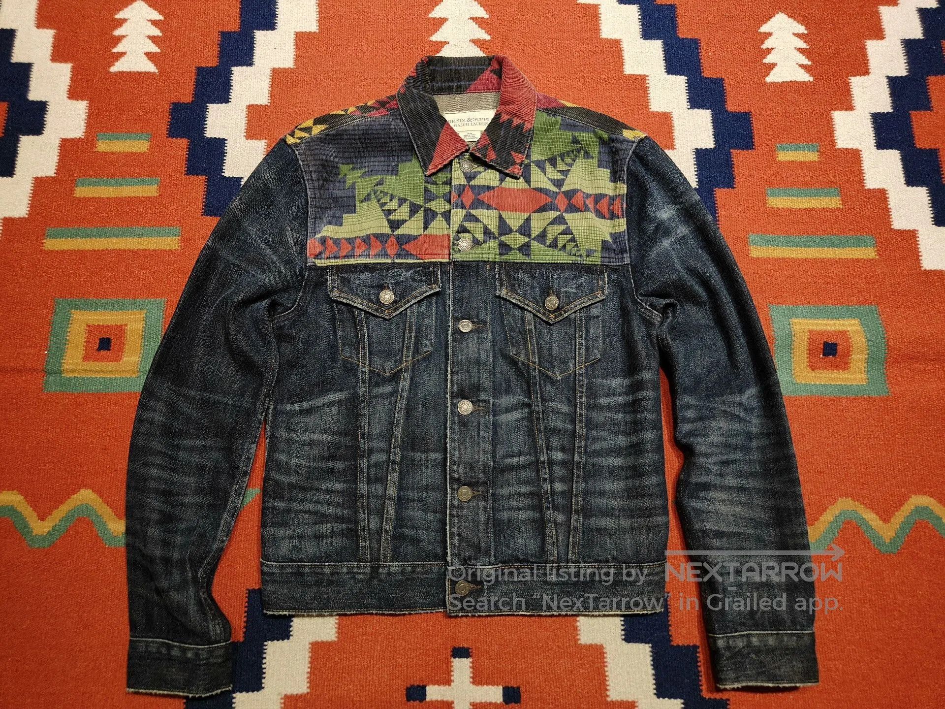 RRL Ralph Lauren Ralph Lauren RRL Southwest Patchwork Denim Jacket. Size US M / EU 48-50 / 2 - 1 Thumbnail