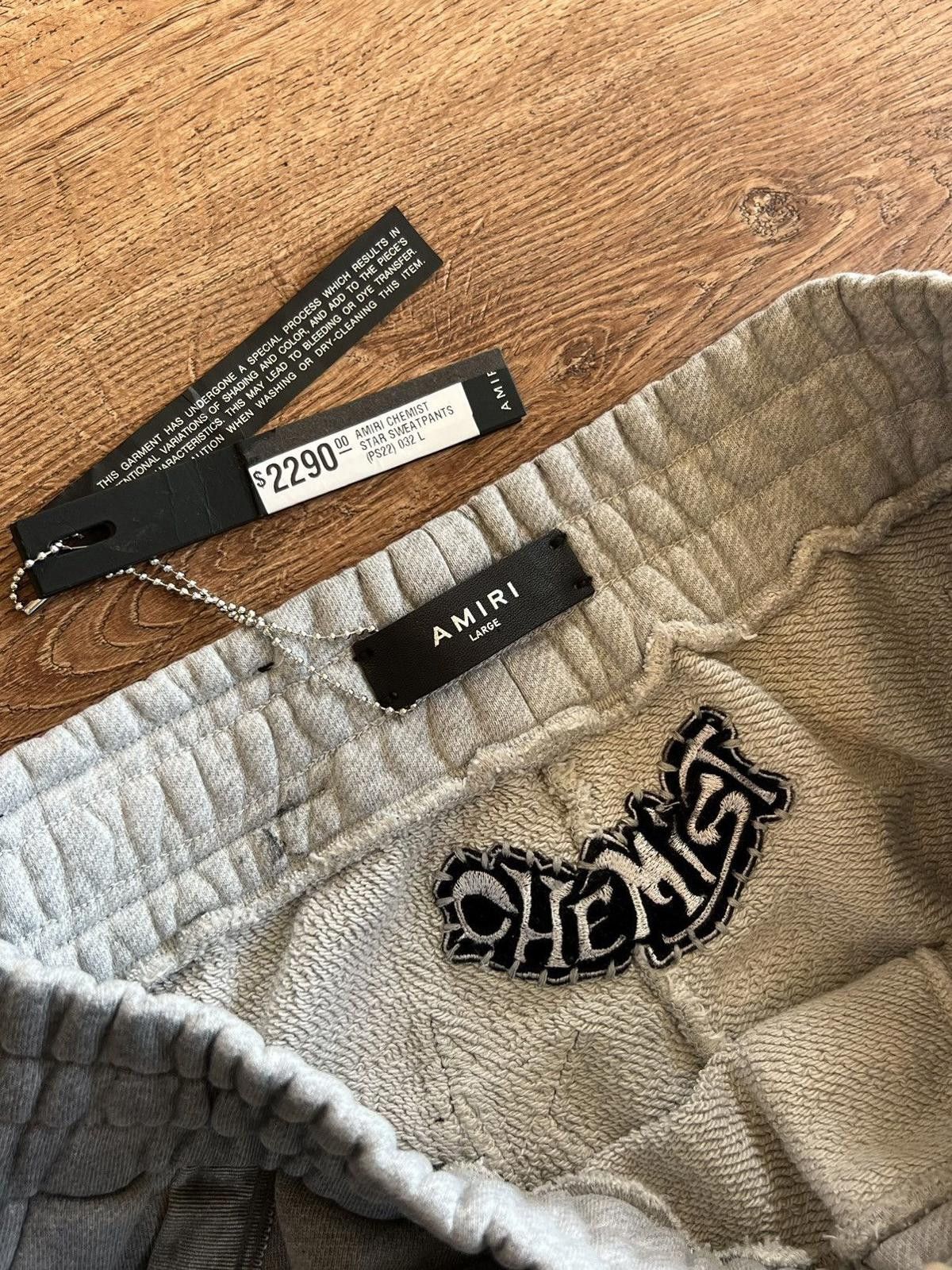 Amiri Amiri "Chemist" Multi-Patch Leather Star Joggers Size US 34 / EU 50 - 3 Thumbnail