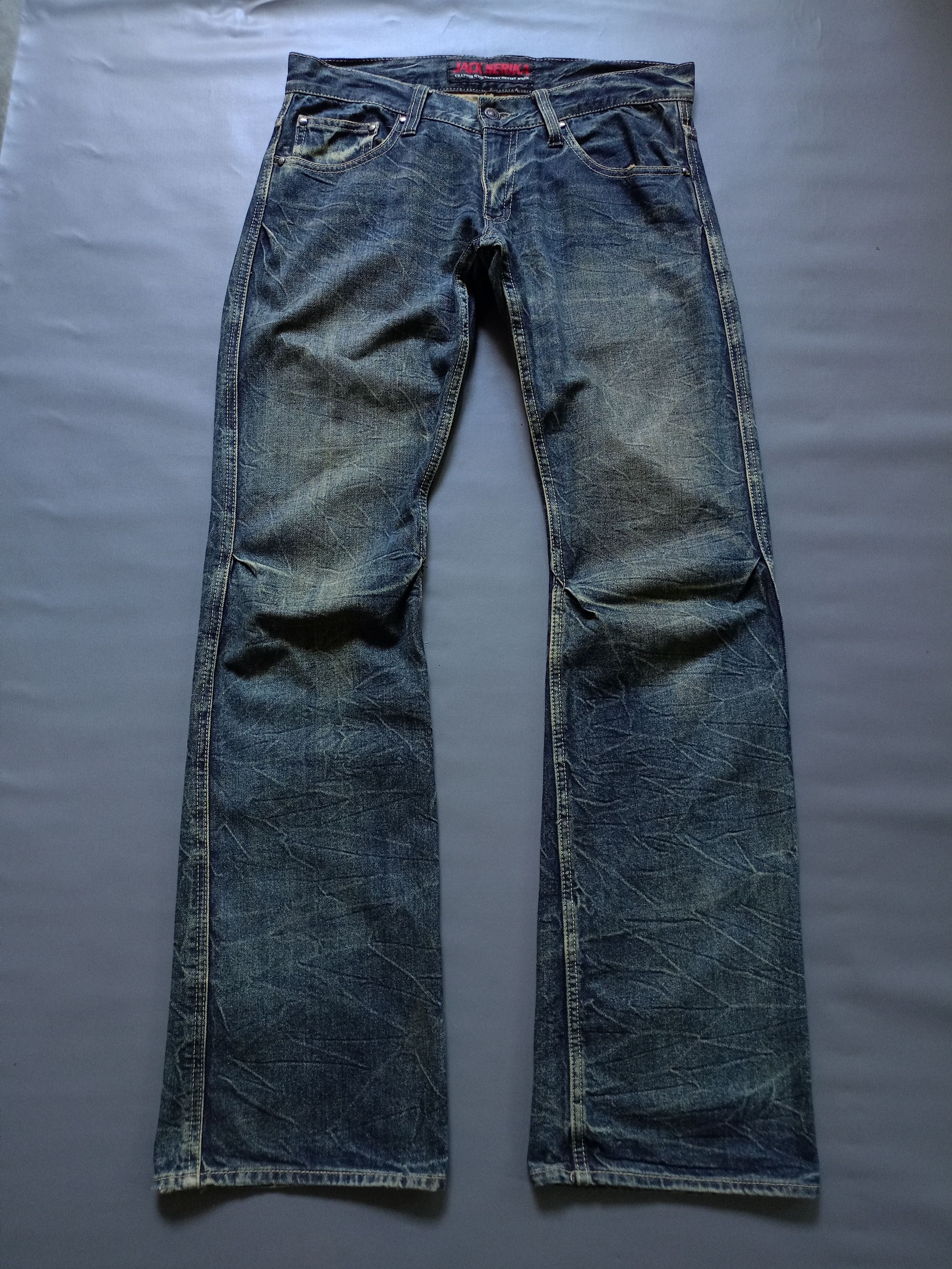 Japanese Brand 2000s Jacket Serika Flare Denim Pants style ifsixwasnine Lgb Size US 32 / EU 48 - 2 Thumbnail