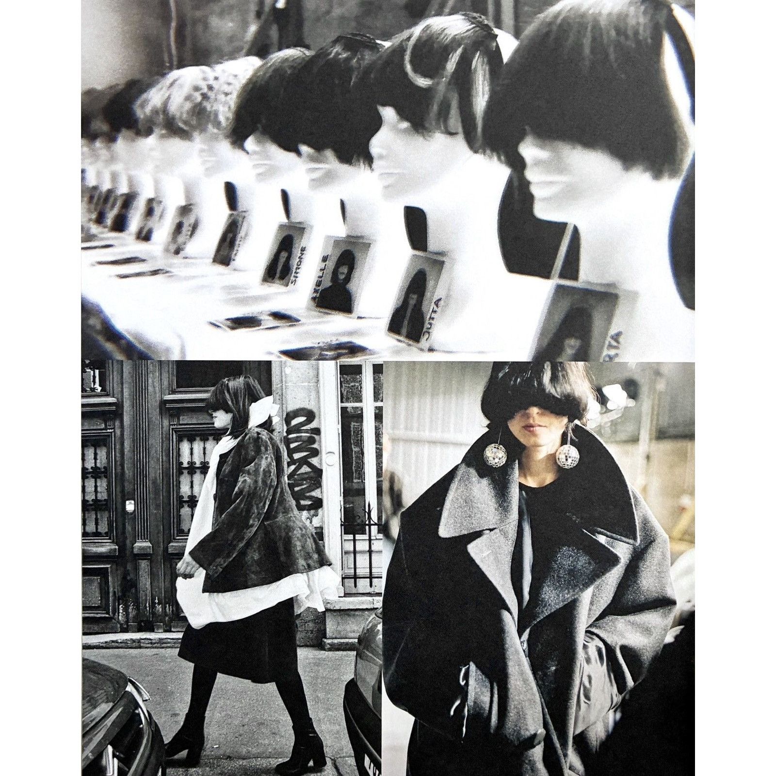 Maison Margiela × Vintage Maison Margiela wigs Archive Fashion photo framed 9x12 Size ONE SIZE - 2 Thumbnail