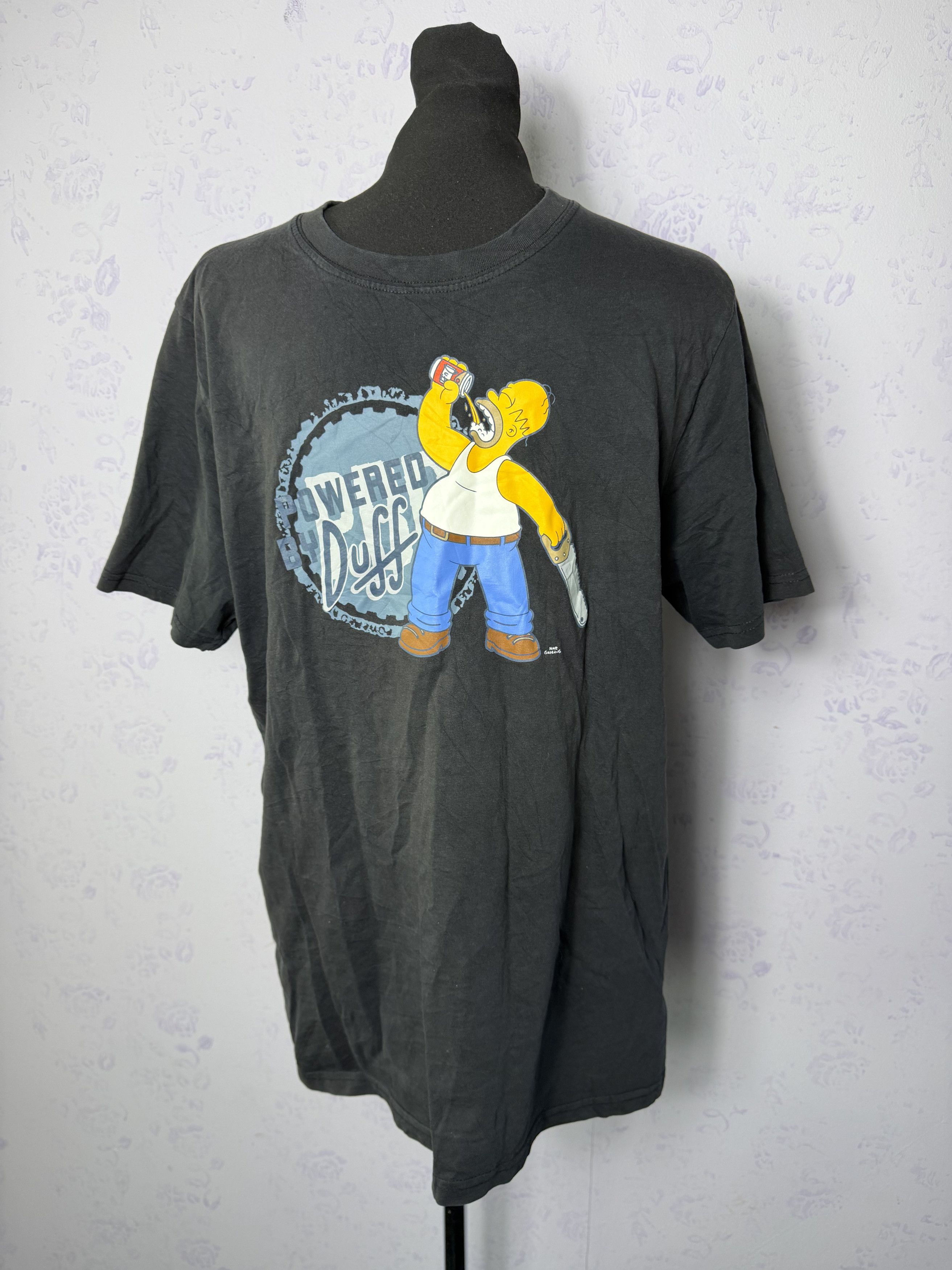 The Simpsons The Simpsons Homer Graphic Tee Washed Black Vintage Style M Size US M / EU 48-50 / 2 - 1 Thumbnail