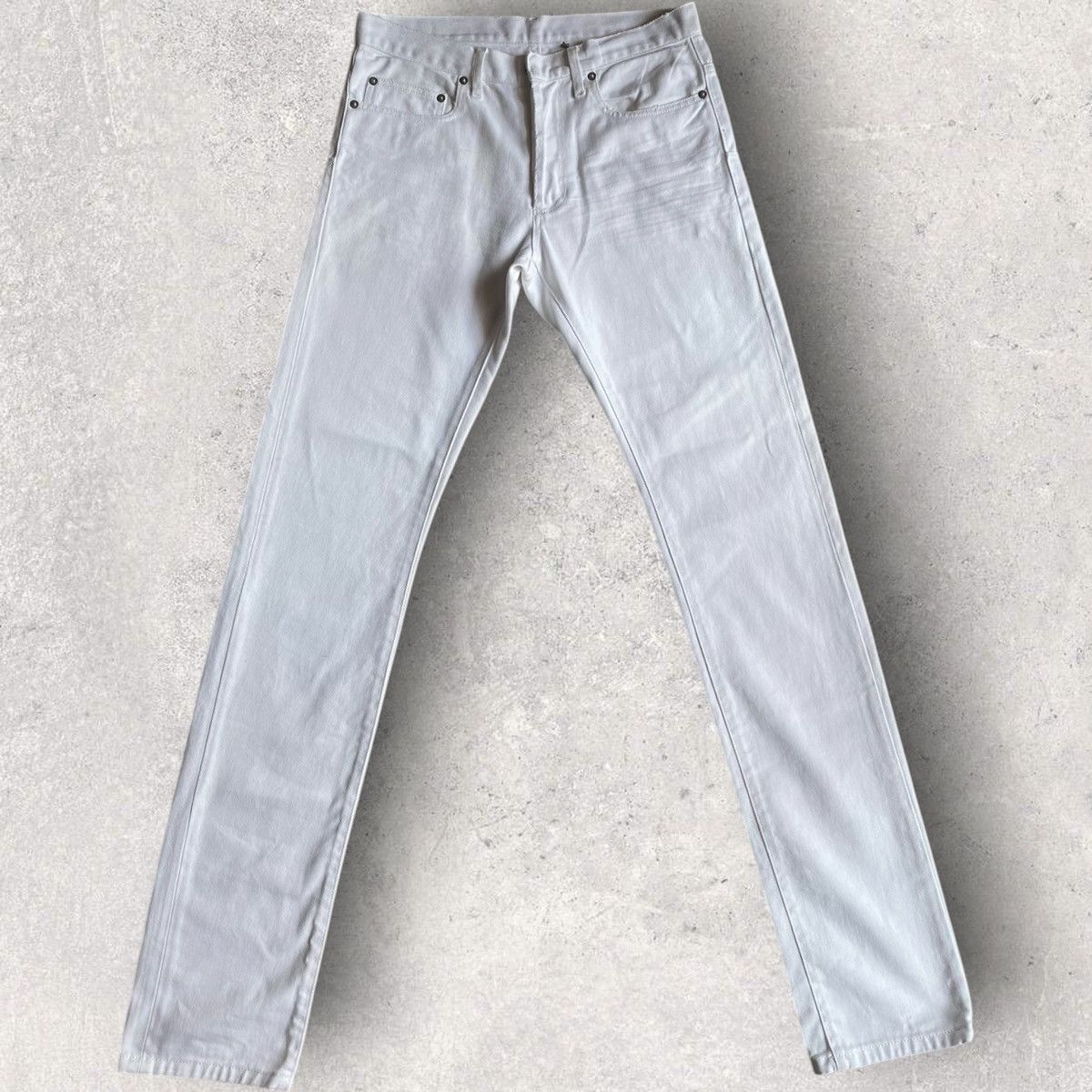 Dior SS05 White Whiskered Denim Size US 28 / EU 44 - 1 Thumbnail