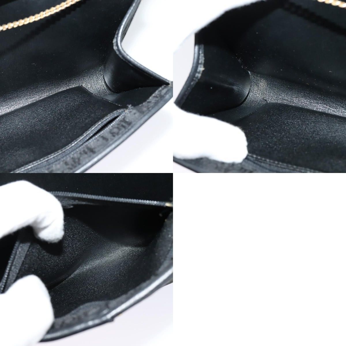 Dior DIOR Trotter Canvas Chain Shoulder Bag Black Gold Size ONE SIZE - 12 Thumbnail