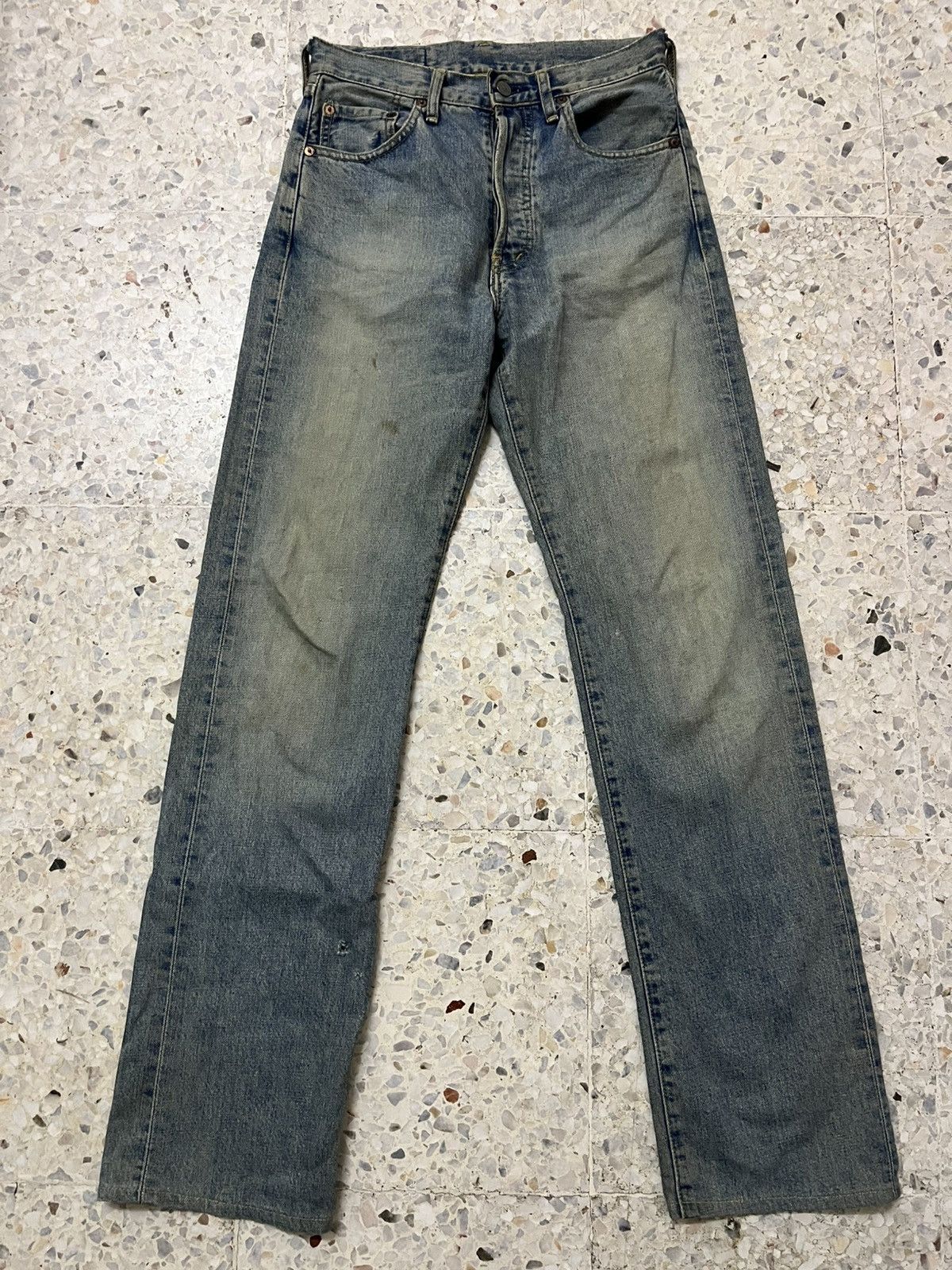 Levi's Vintage Clothing Levi’s 503B Selvedge Denim – Vintage Distressed Fade Size US 29 - 1 Thumbnail