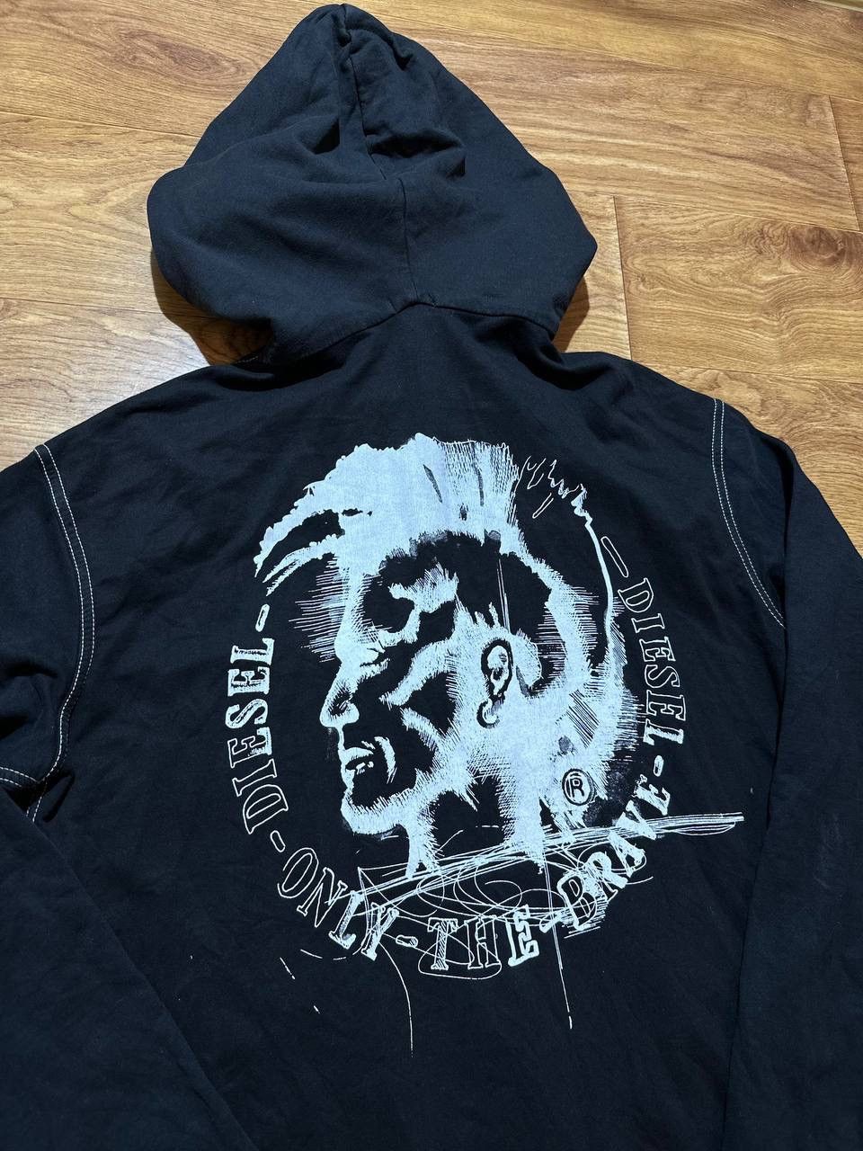 Diesel Vintage Diesel Hoodie Y2K Style Big Logo Avant Garde Size US M / EU 48-50 / 2 - 3 Thumbnail