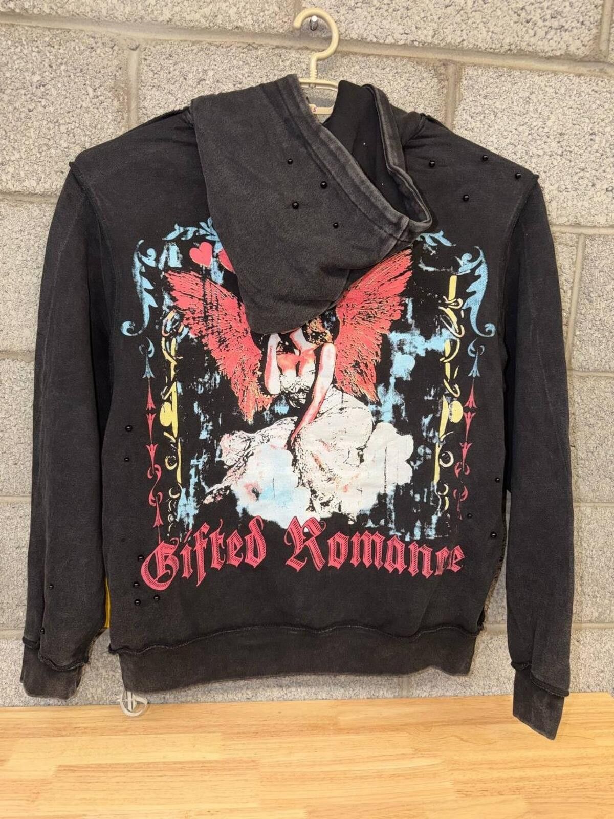 Other Gifted Romance Angel Hoodie 2X Streetwear Black Hoodie 2020s Size US XXL / EU 58 / 5 - 3 Thumbnail