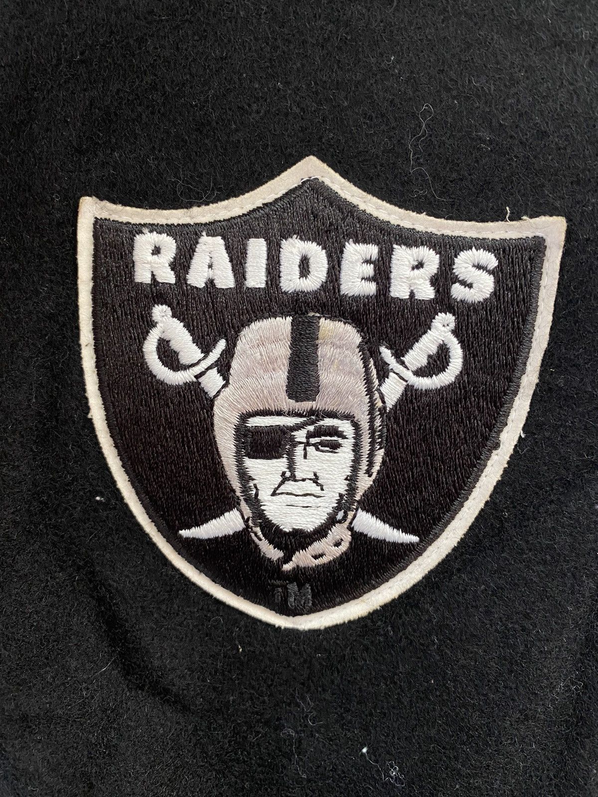 Chalk Line Vtg 90s Chalk Line Raider Team NFL Made In USA Wool Bomber Size US L / EU 52-54 / 3 - 9 Thumbnail