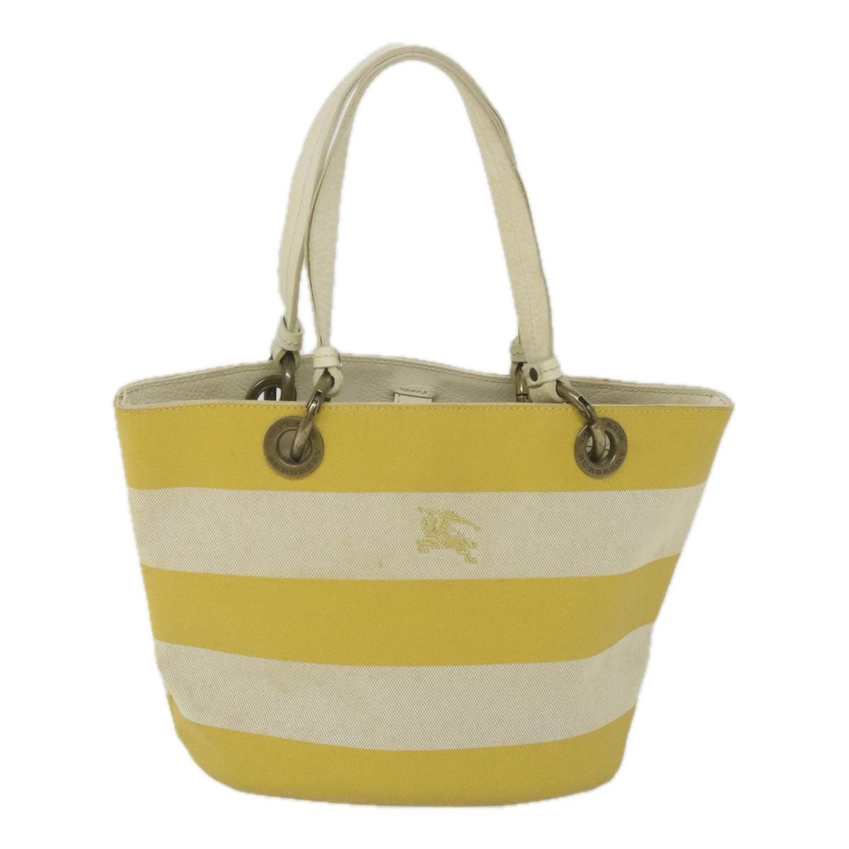 Burberry Yellow Canvas Tote Bag (Pre-Owned) Size ONE SIZE - 1 Thumbnail