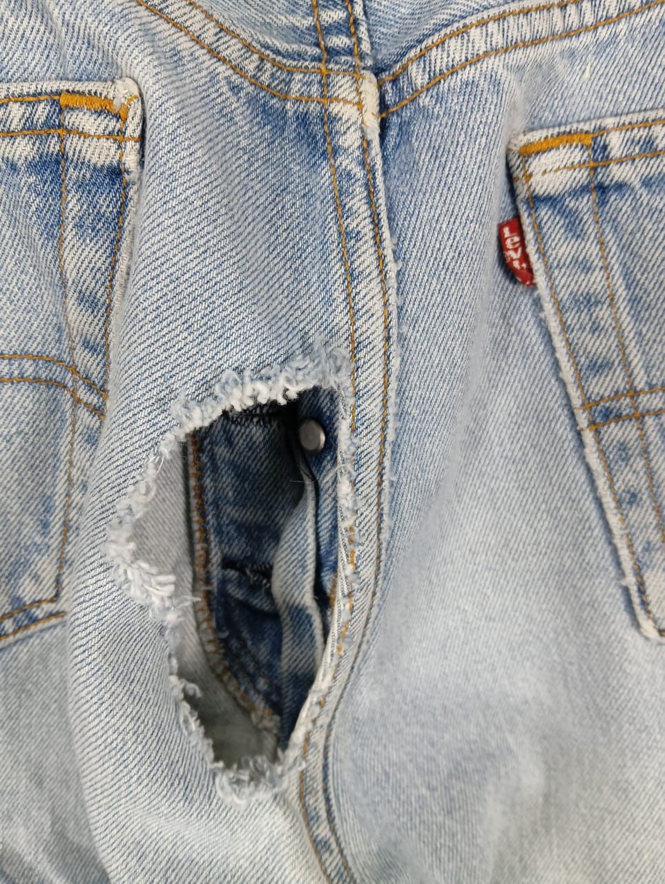 Levi's vintage levis jeans distressed denim 501 usa Size US 34 / EU 50 - 6 Thumbnail