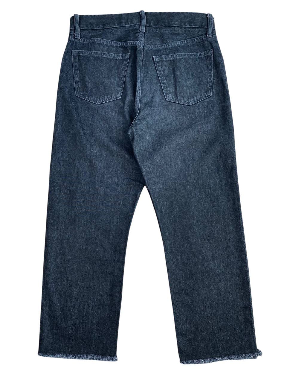 Helmut Lang × Uniqlo Helmut Lang Uniqlo Black Frayed Regular Fit Washed Denim Size US 30 / EU 46 - 8 Thumbnail