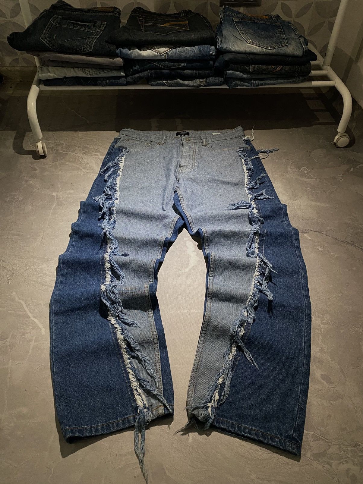 Japanese Brand Designer Archive Japanese Distressed Jean/ Number Nine Style Size US 32 / EU 48 - 1 Thumbnail