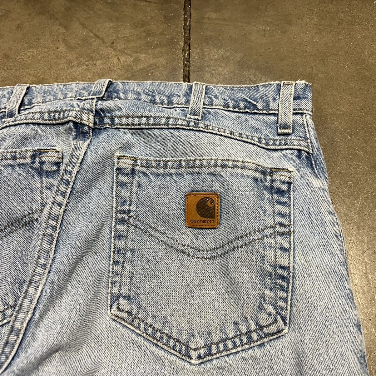 Carhartt Vintage Carhartt Carpenter Denim Jeans Light Wash Skater Y2K Size US 33 - 3 Thumbnail