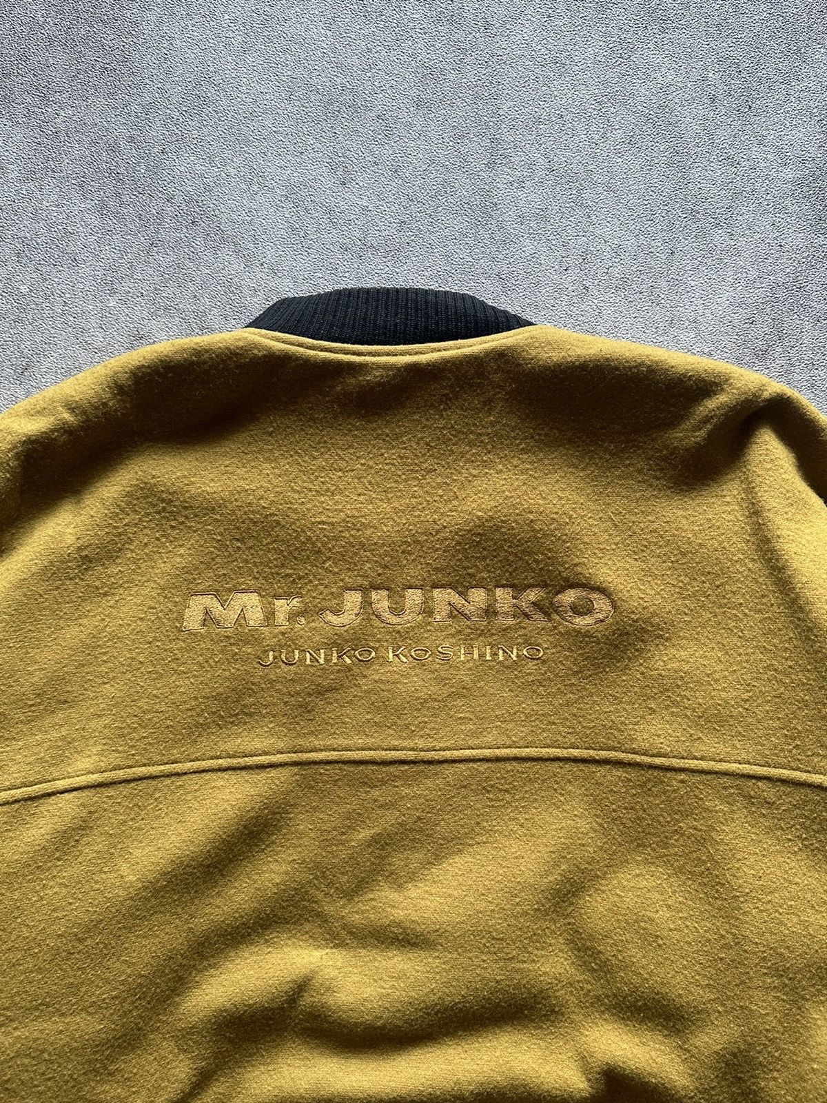 Mr. Junko 90s Japanese Mr Junko Issey Miyake Style Wool Bomber Jacket Size US L / EU 52-54 / 3 - 3 Thumbnail