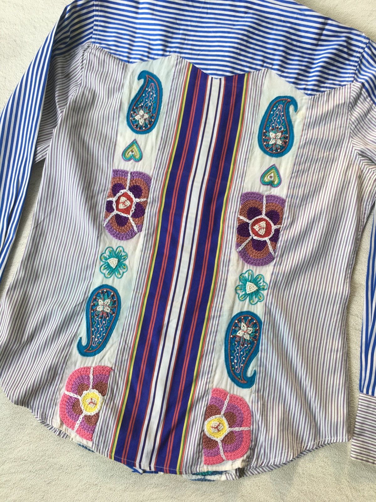 Etro Etro Embroidered Button Shirt Size L / US 10 / IT 46 - 4 Thumbnail