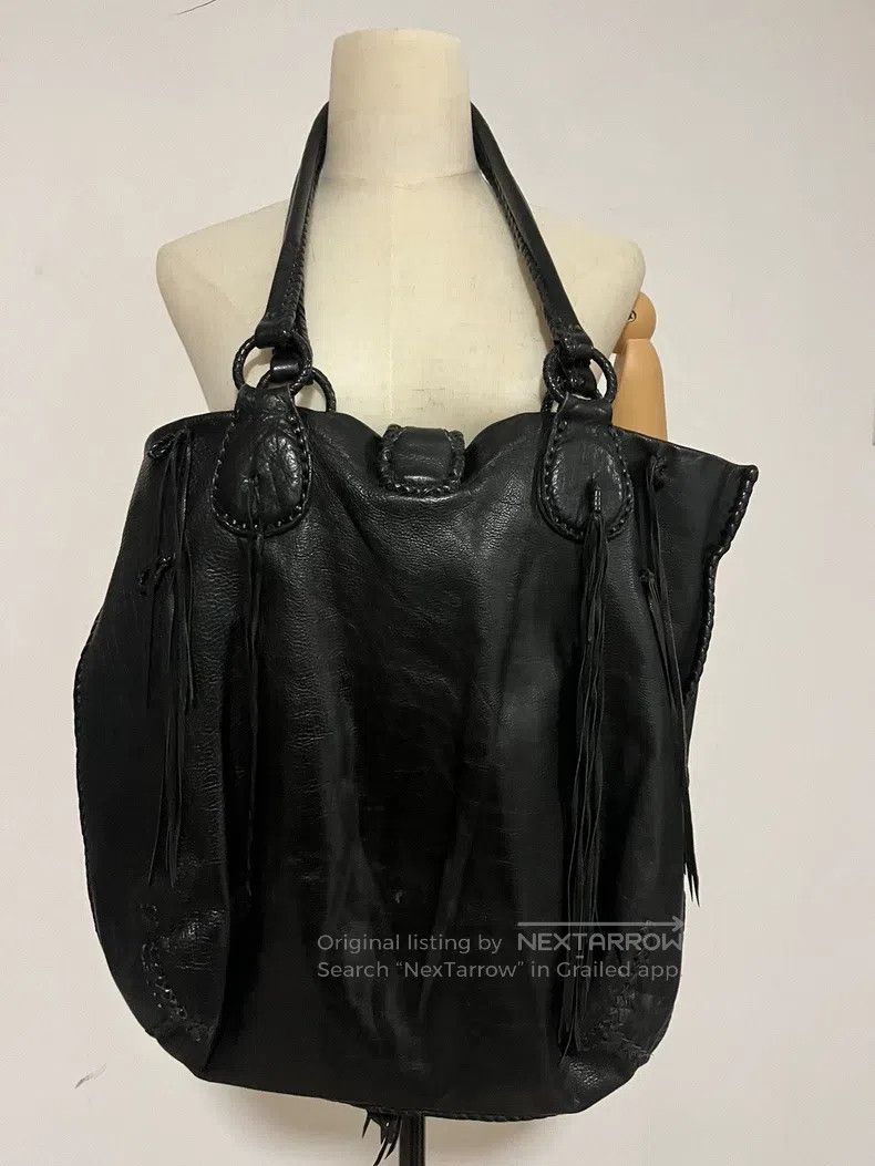 Share Spirit Homme share spirit Handbag, tote bag with fringed amber decorati Size ONE SIZE - 9 Thumbnail