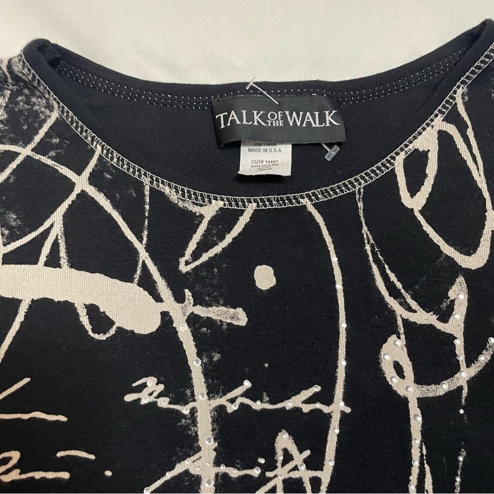 Other New Talk Of The Walk 3/4 Sleeve Cotton Top Tunic Size L Size L / US 10 / IT 46 - 7 Thumbnail