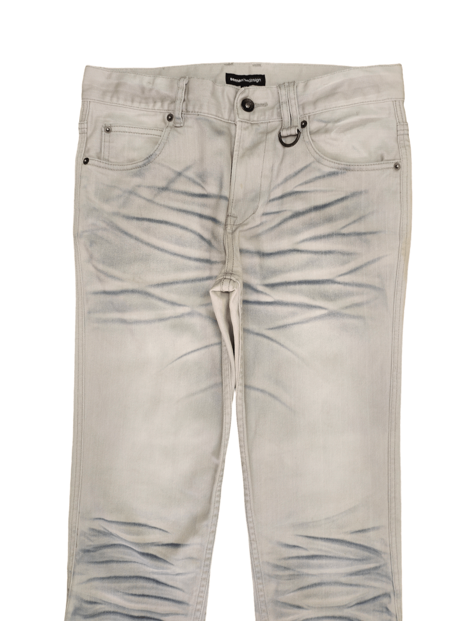 semanticdesign Semantic Design Clawmark Charcoal Design Denim Jeans Size US 31 - 2 Thumbnail
