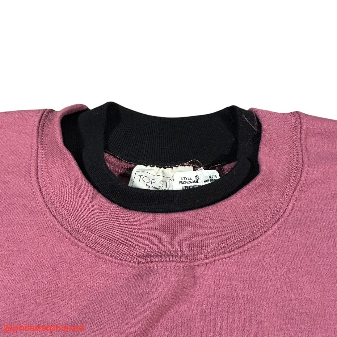 Designer Vintage 1990s Monring Sun Top Stitch crewneck sweatshirt 2X Size XXL / US 16-18 / IT 52-54 - 3 Thumbnail