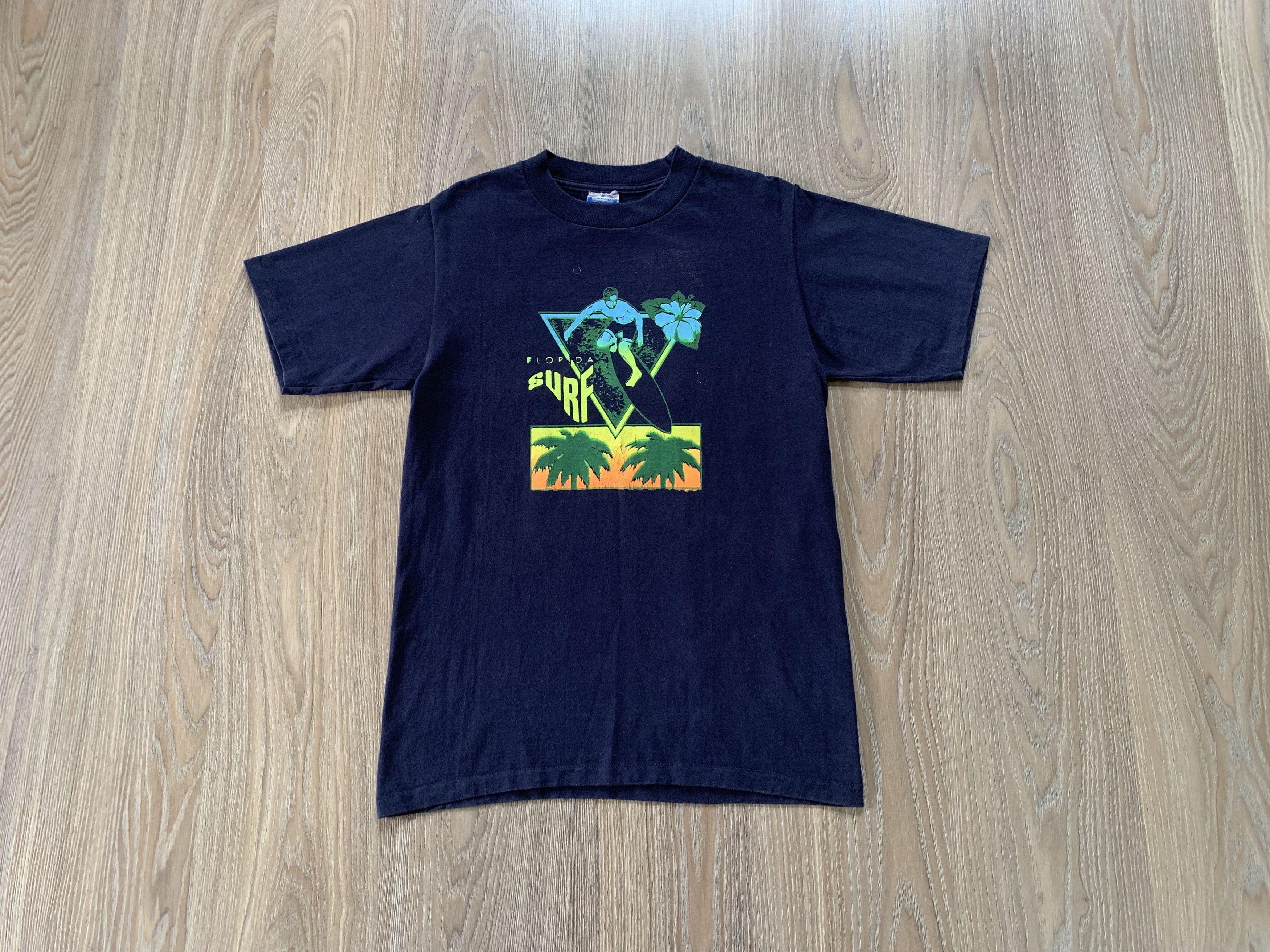 Ccm Vintage CCM Florida Surf Style Beach Cotton Printed T-Shirt Size US S / EU 44-46 / 1 - 1 Thumbnail